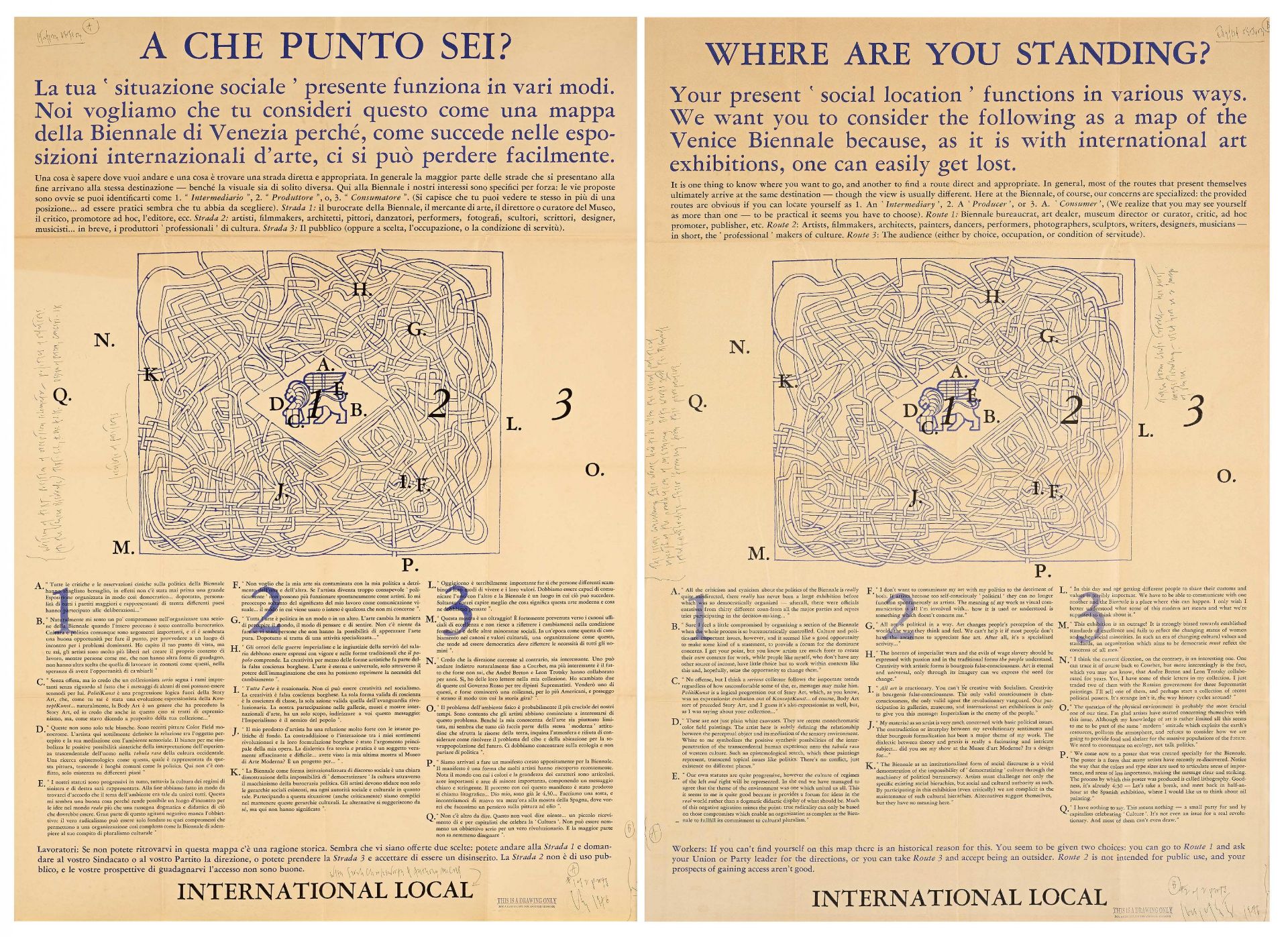 Joseph Kosuth: A que punto sei (Where are you standing?)