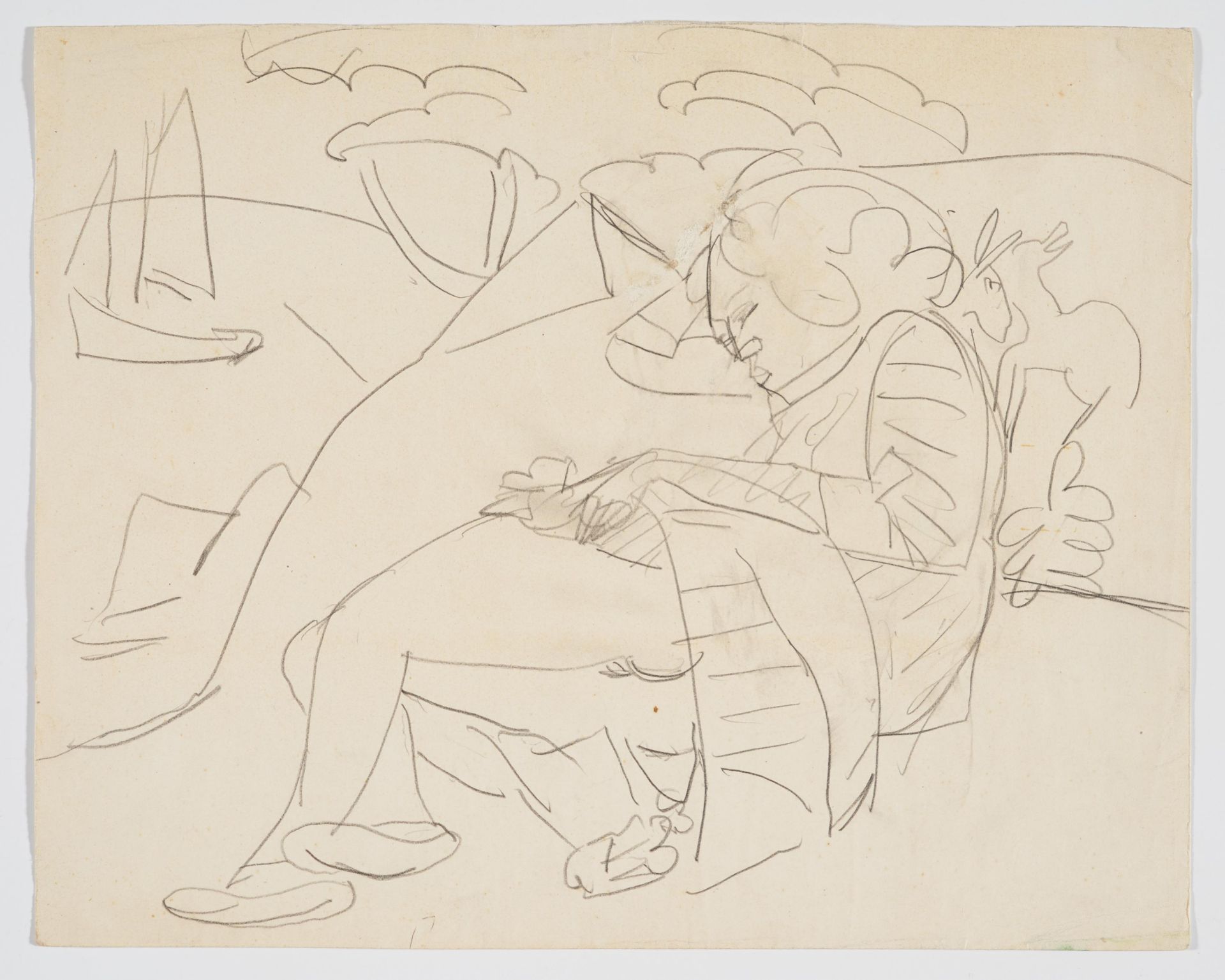 Ernst Ludwig Kirchner: Schlafende am Strand von Fehmarn - Bild 2 aus 4