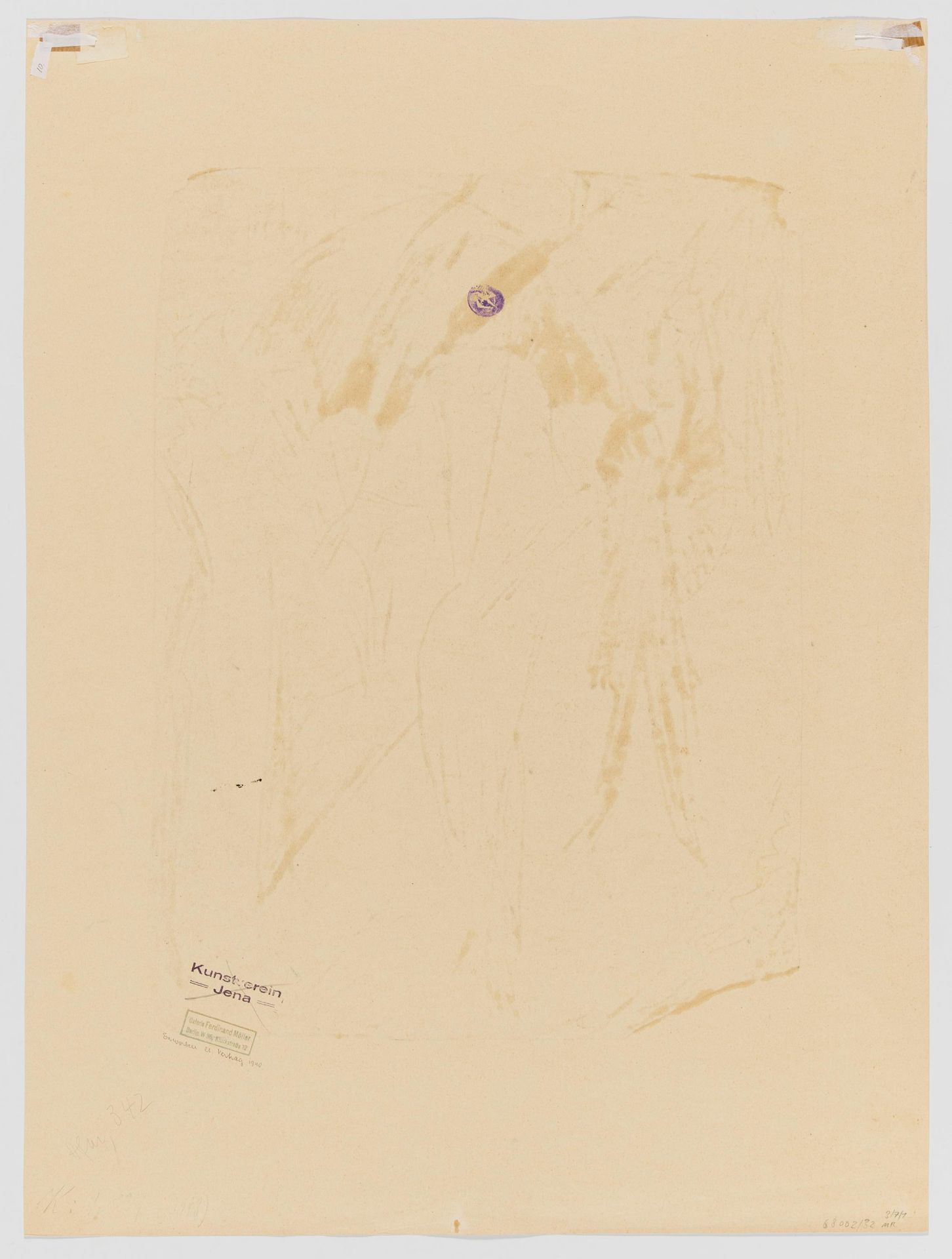 Ernst Ludwig Kirchner: Dame im Regen (Cocotte vor Schaufenster auf weiß) - Bild 3 aus 4