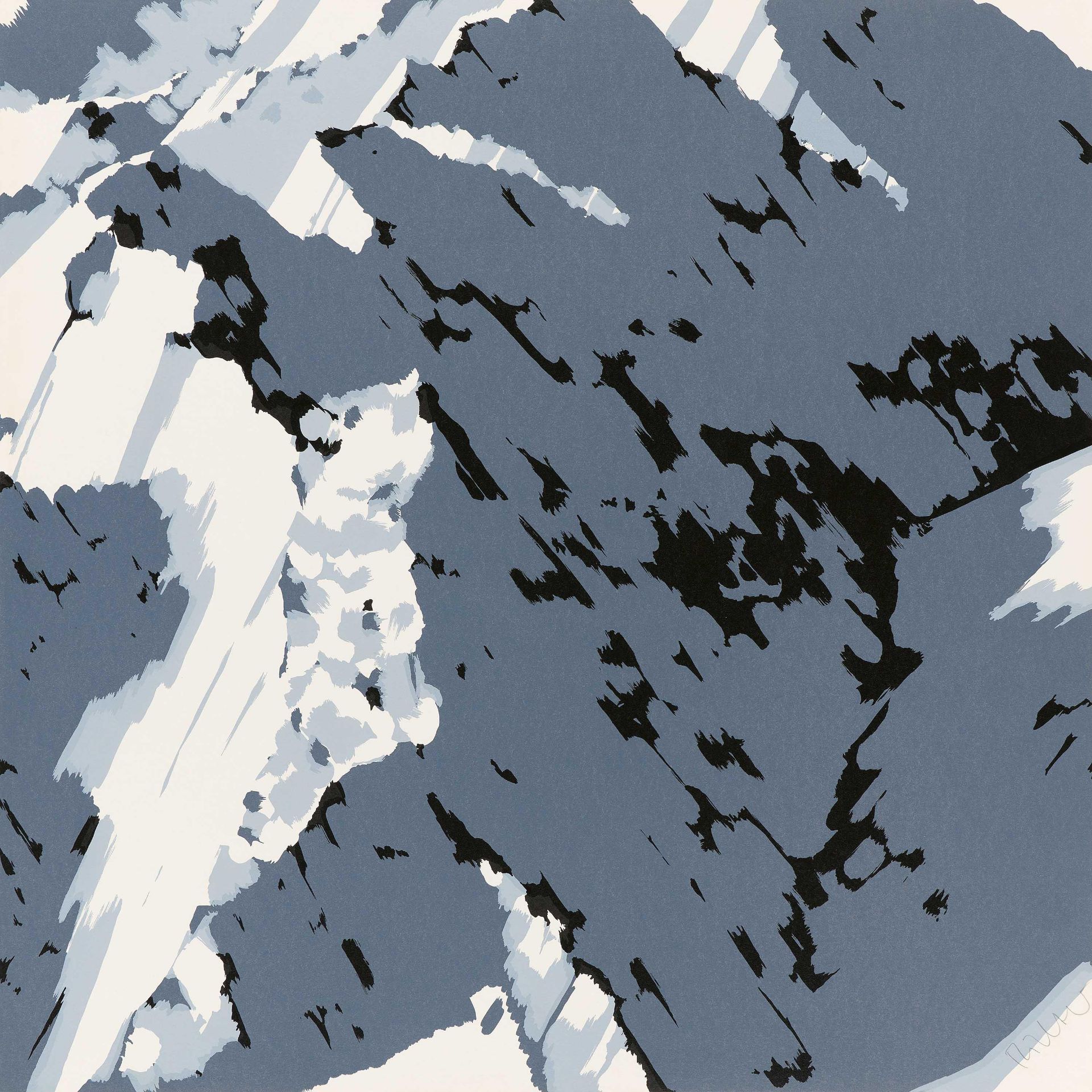 Gerhard Richter: Schweizer Alpen I (A1)