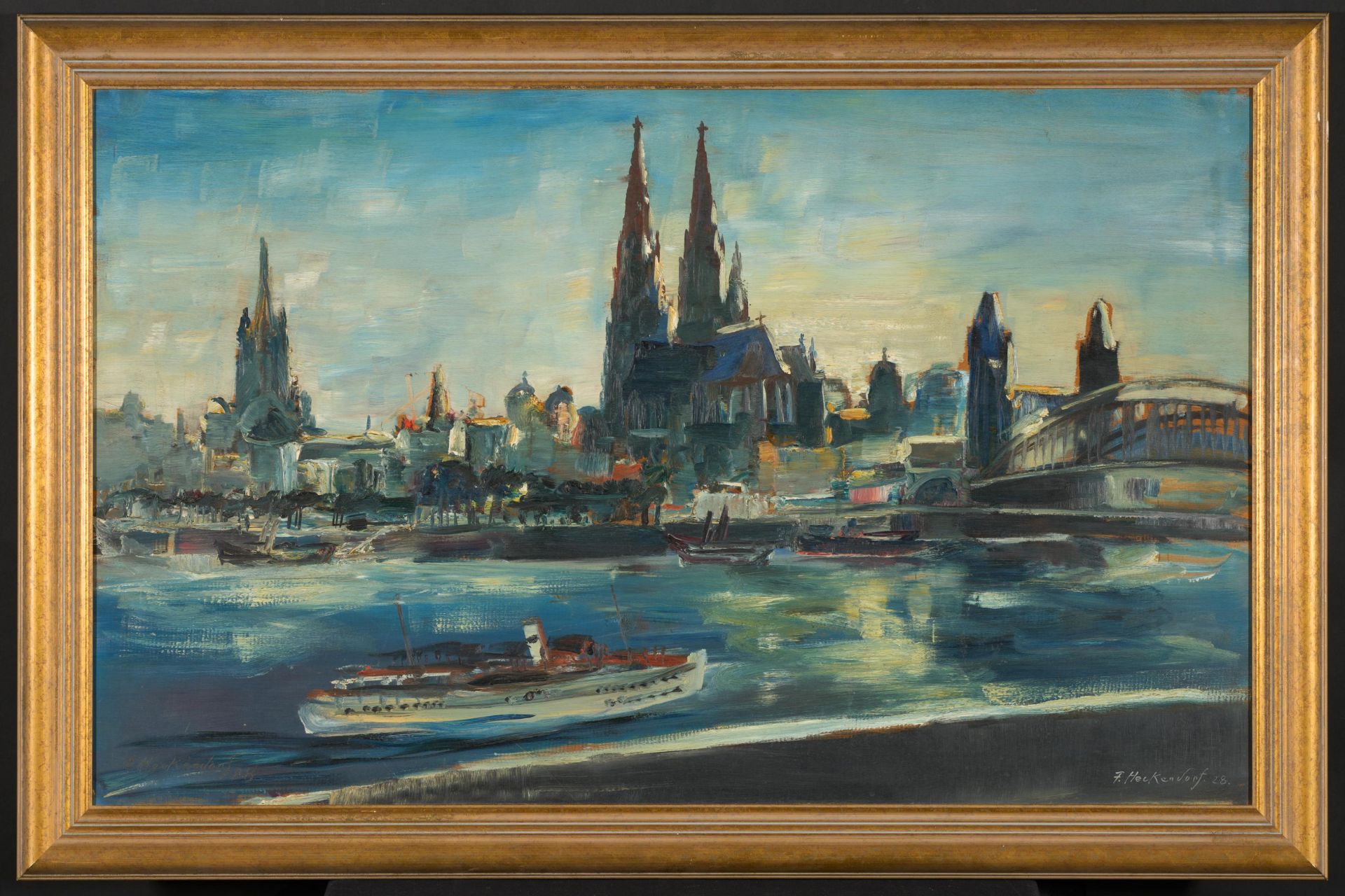 Franz Heckendorf: Blick auf Köln am Rhein - Bild 2 aus 4