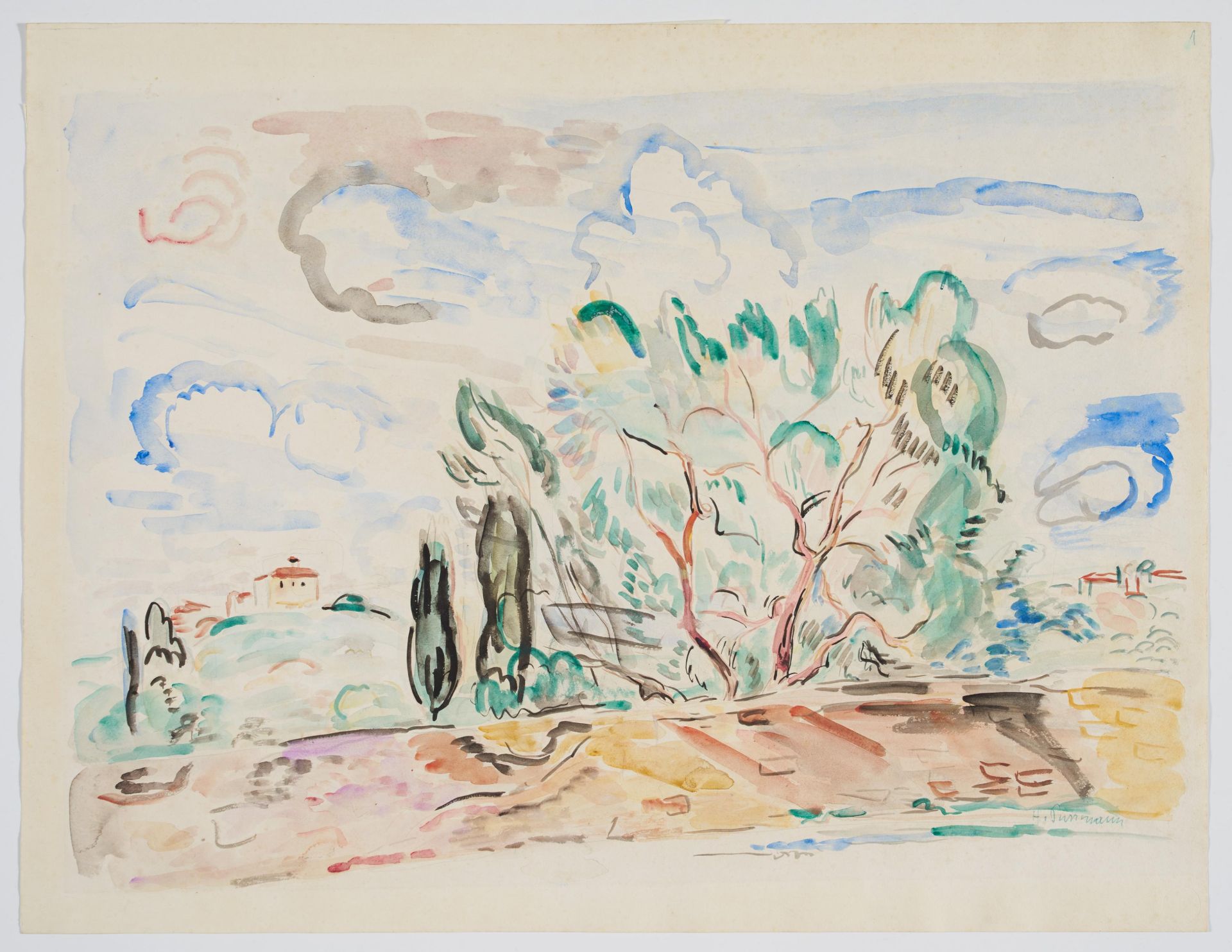 Hans Purrmann: Landschaft bei Florenz - Bild 2 aus 4