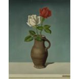 Joseph Mangold: Zwei Rosen in einem Tonkrug