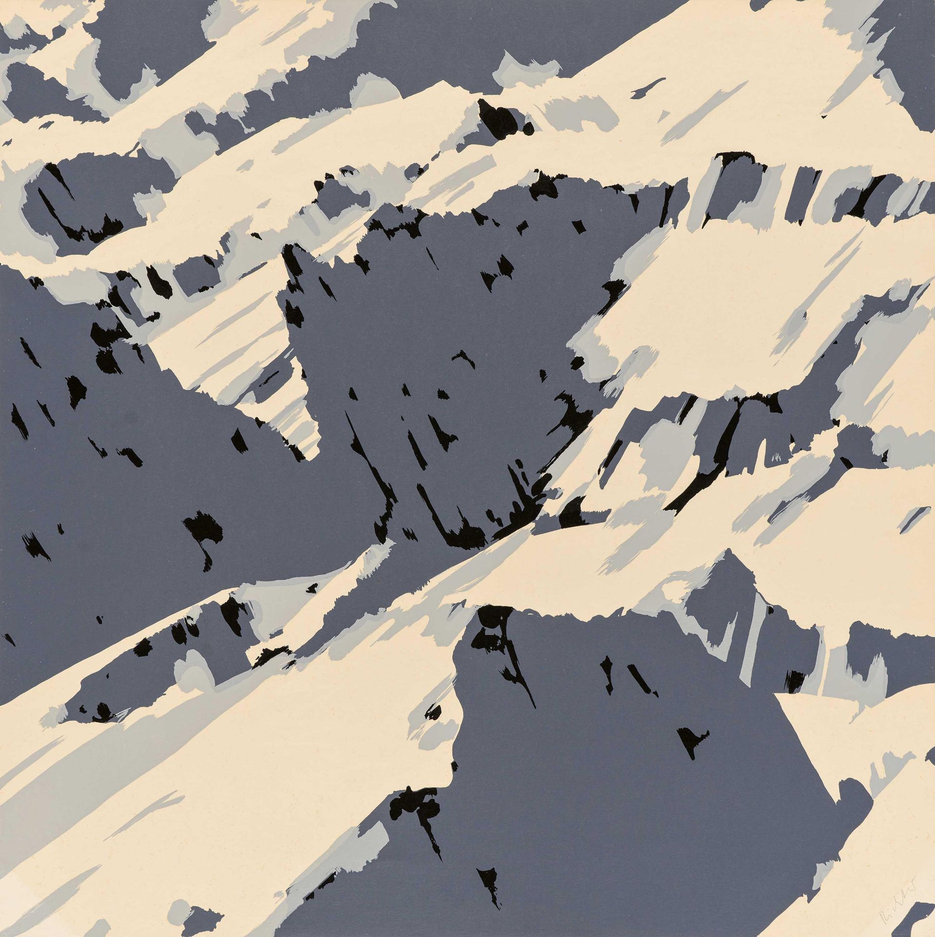 Gerhard Richter: Schweizer Alpen I (B 1)