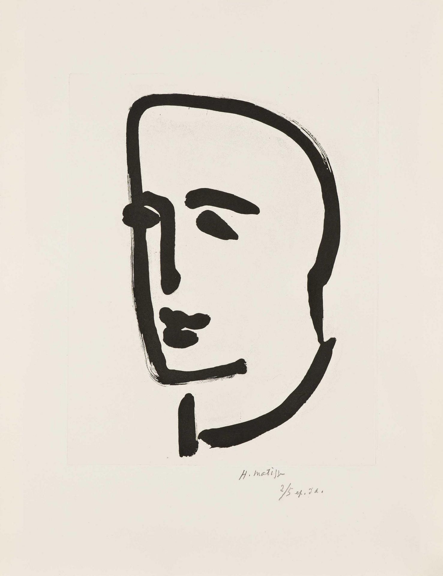 Henri Matisse: Jeune étudiant de profil