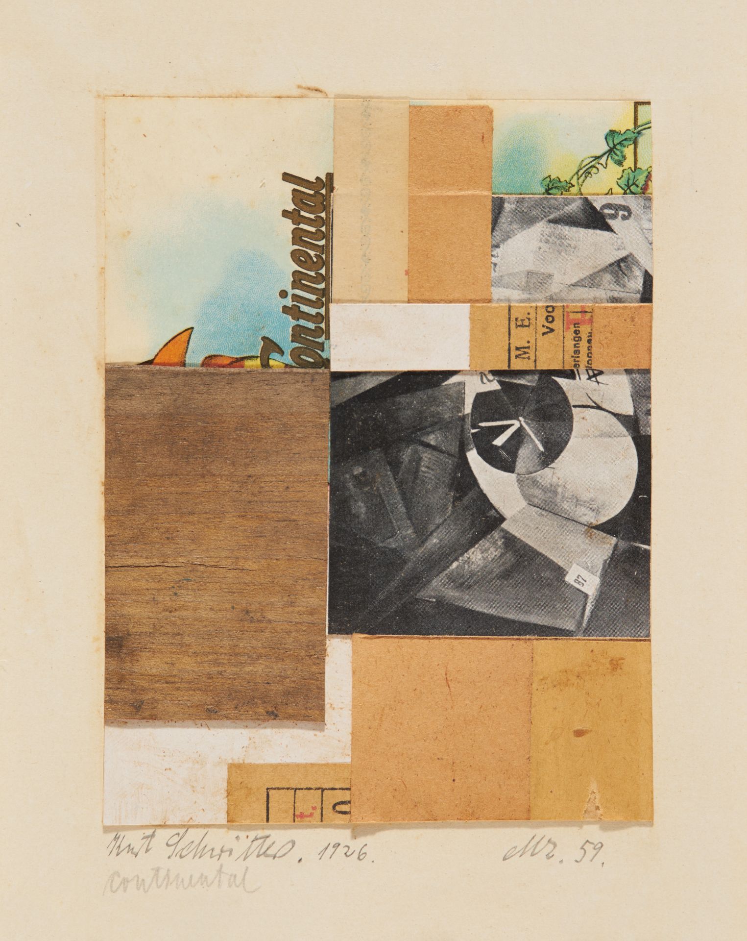 Kurt Schwitters: Mz 59 Continental