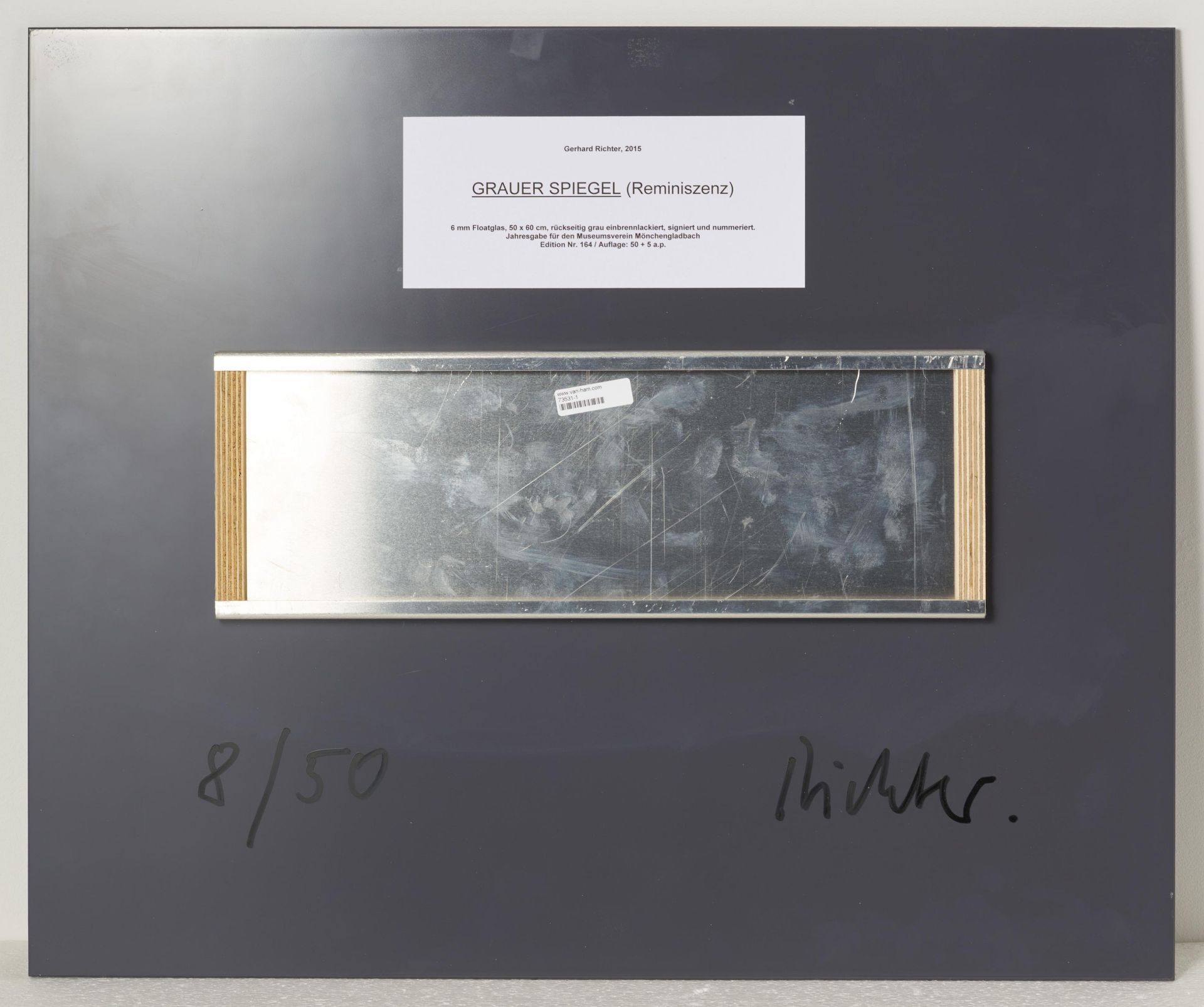 Gerhard Richter: Grauer Spiegel (Reminiszenz) - Bild 2 aus 2