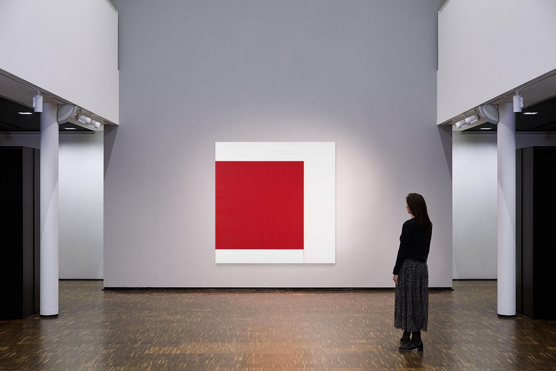 Callum Innes: Exposed Painting - Cadmium Red - Image 4 of 4