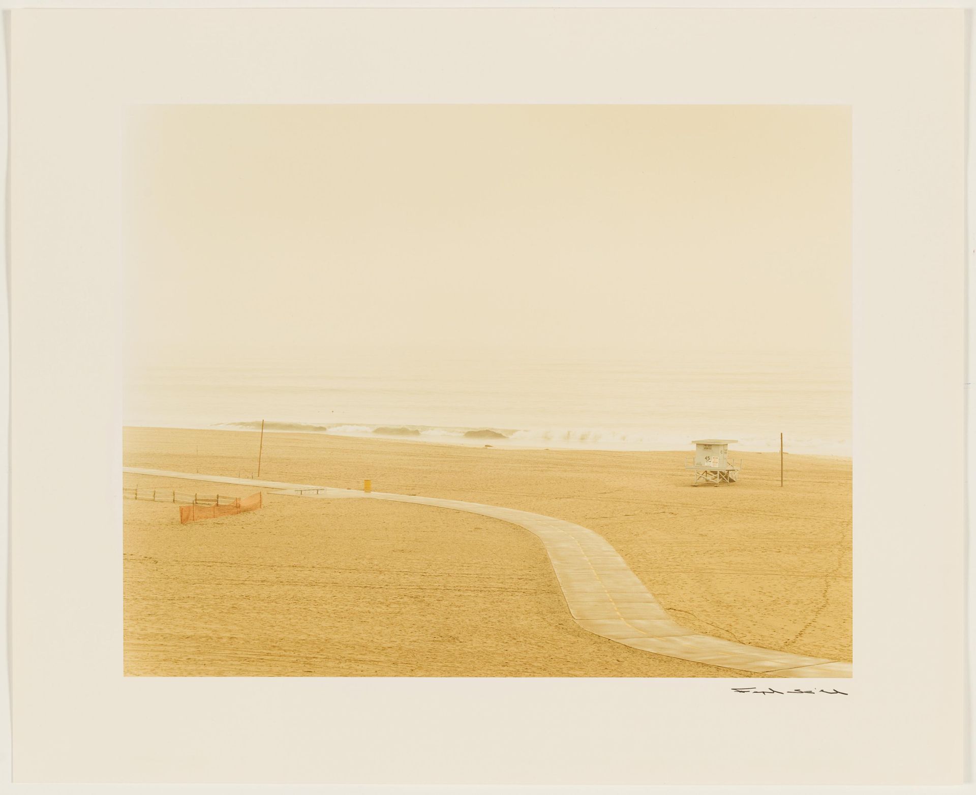 Alfred Seiland: Leerer Strand, Gilles Beach, Kalifornien, 1986 - Bild 2 aus 4