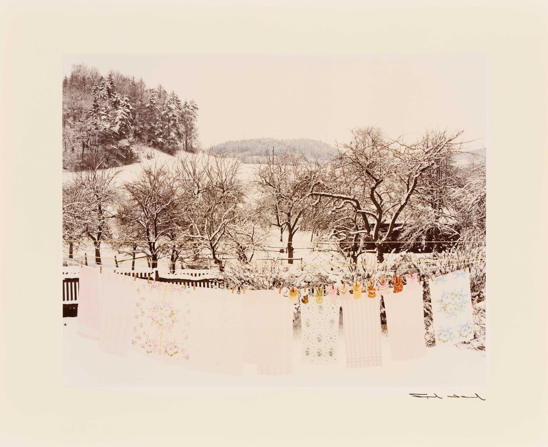 Alfred Seiland: Winterlandschaft, Proleb, Österreich, 1981