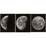 Anonym: Lunar Photography / Three moon phases