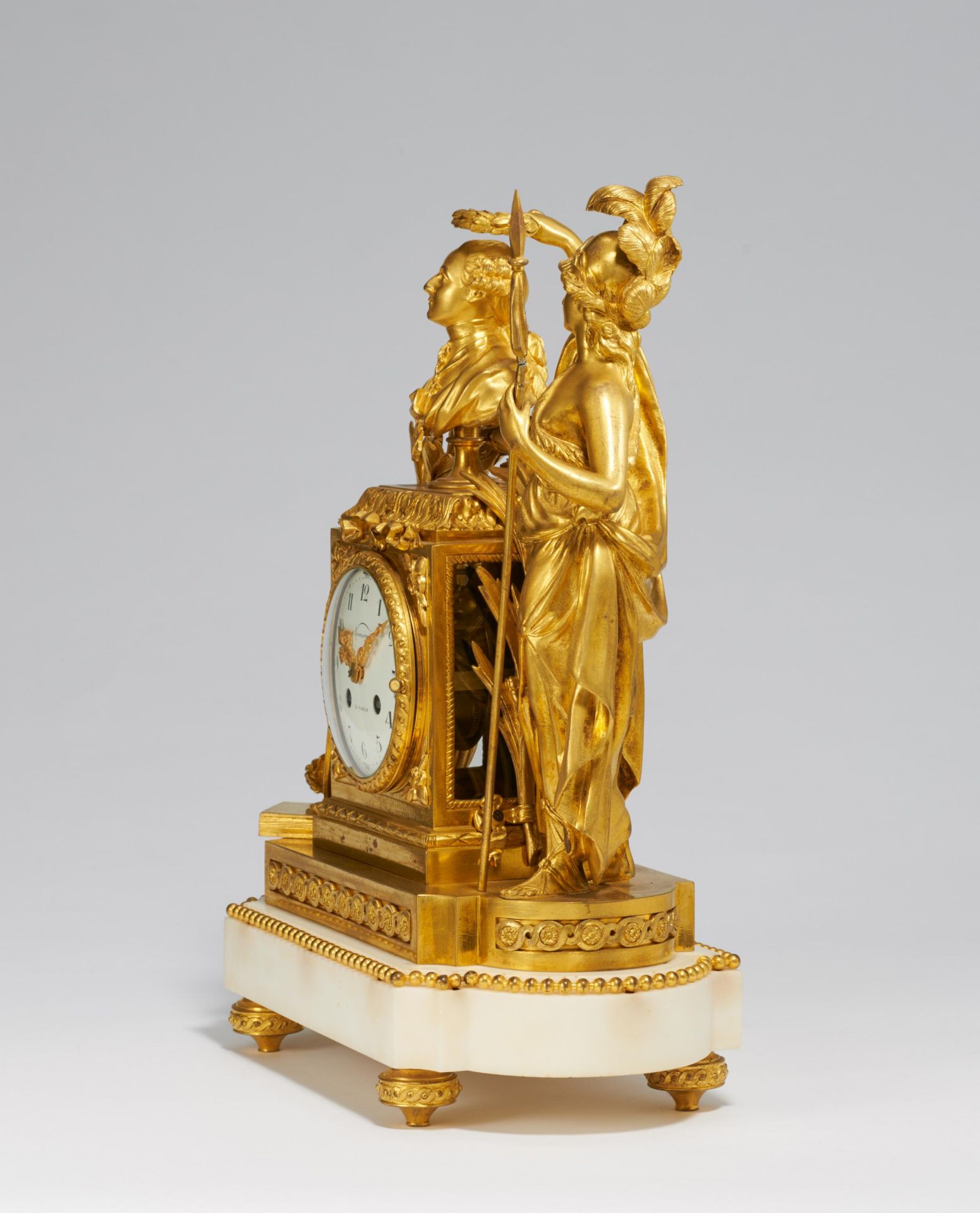 Pendulum clock 'Athena crowning Louis XVI' - Image 2 of 4