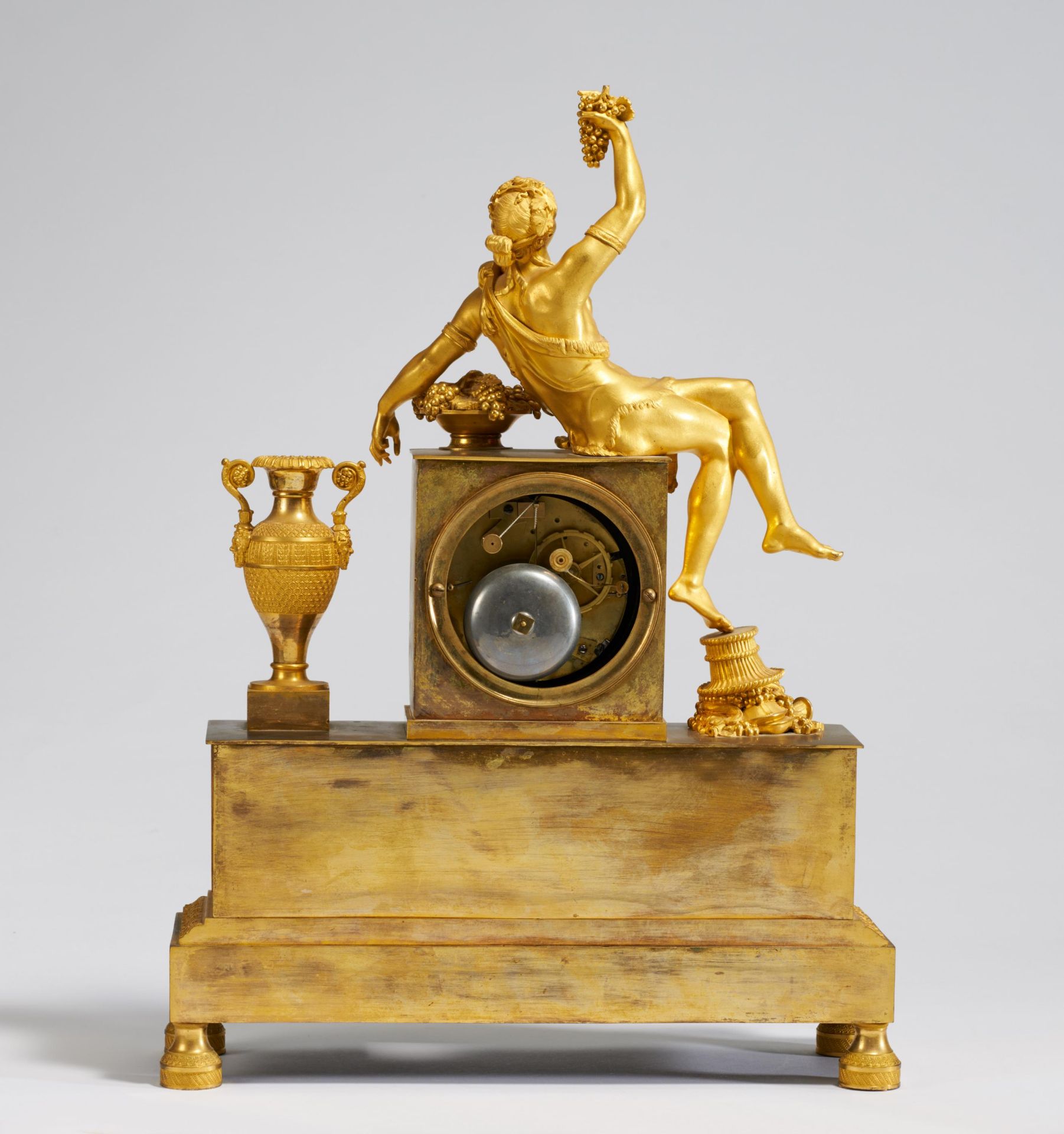 Pendulum clock with bacchant - Image 3 of 4