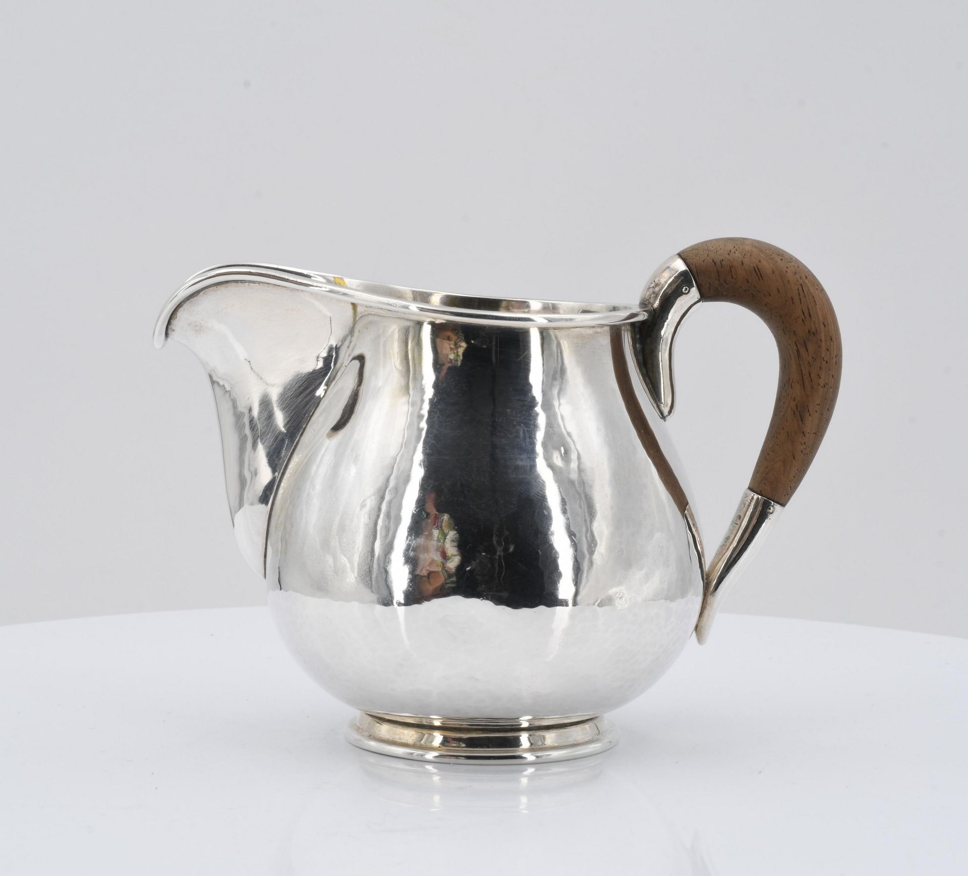 Coffee set with martellé surface and vegetal knobs - Image 16 of 21
