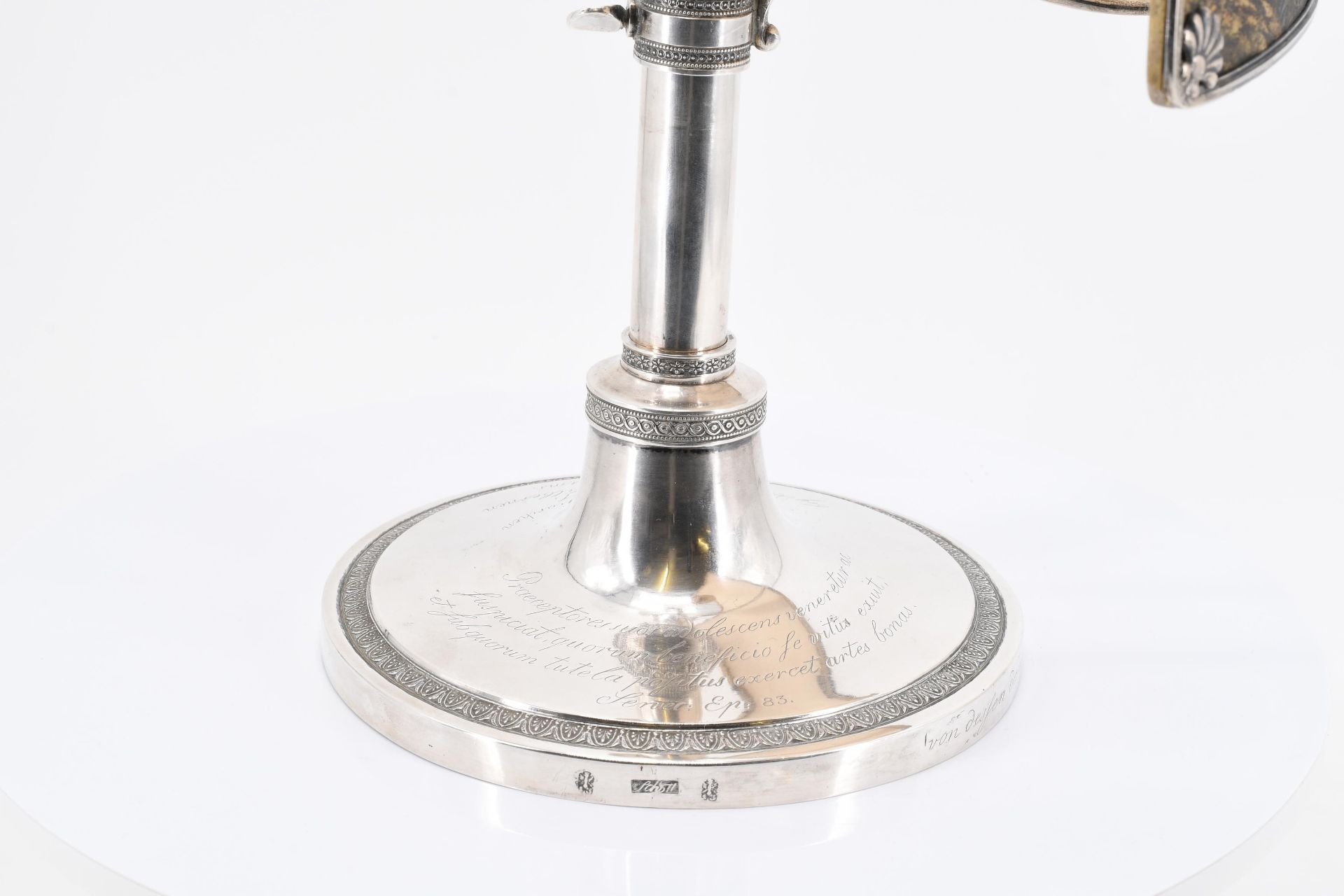 Two-flame candlestick with light shade - Image 6 of 8