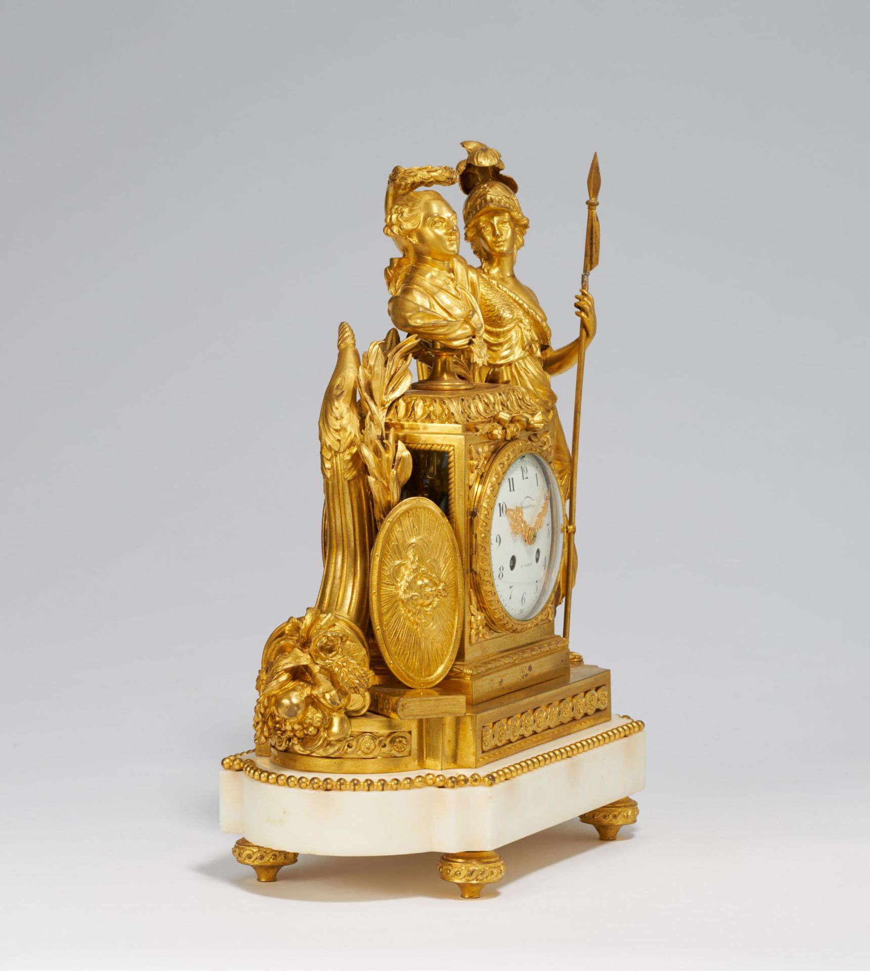 Pendulum clock 'Athena crowning Louis XVI' - Image 4 of 4