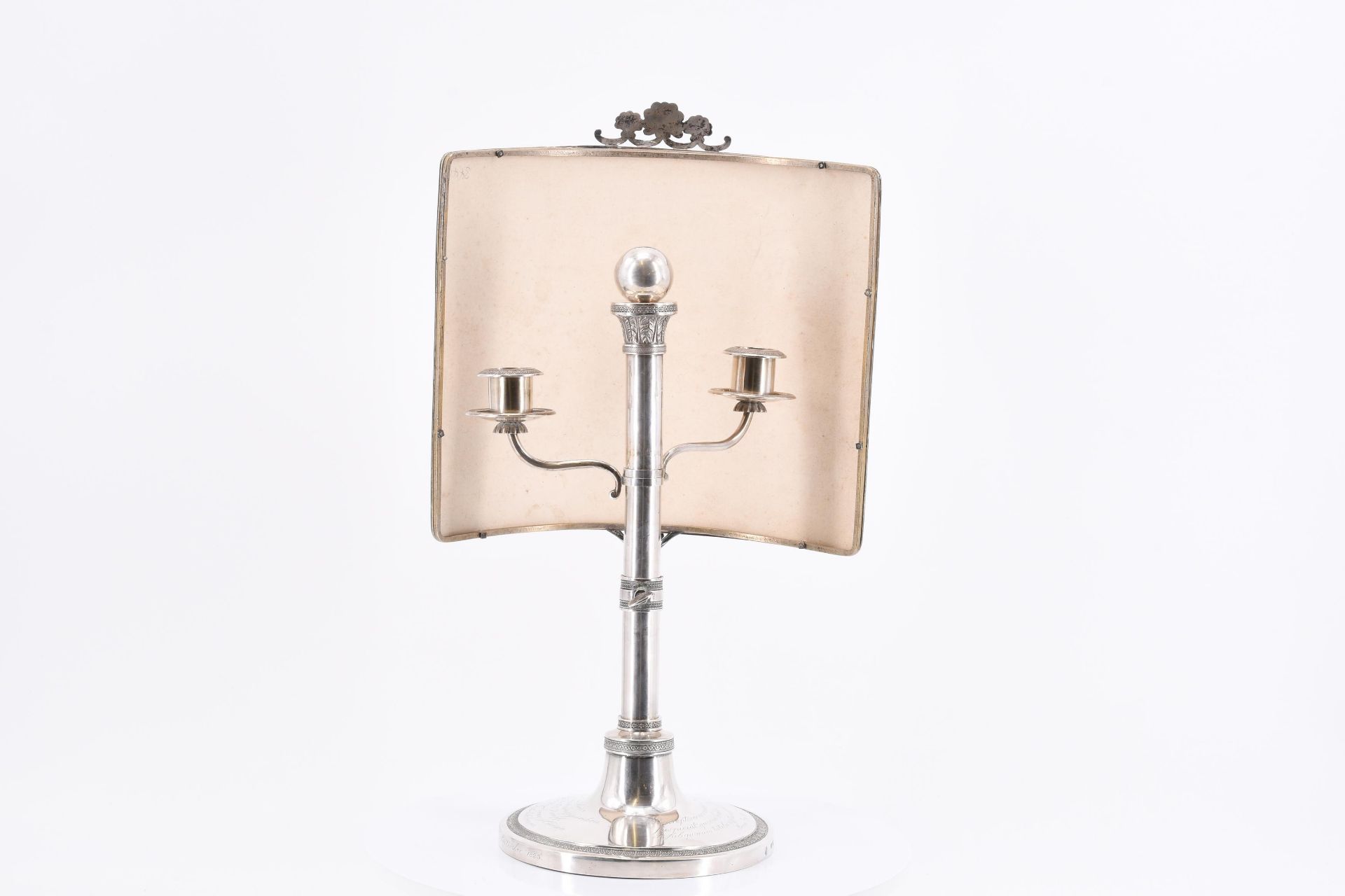 Two-flame candlestick with light shade - Image 4 of 8