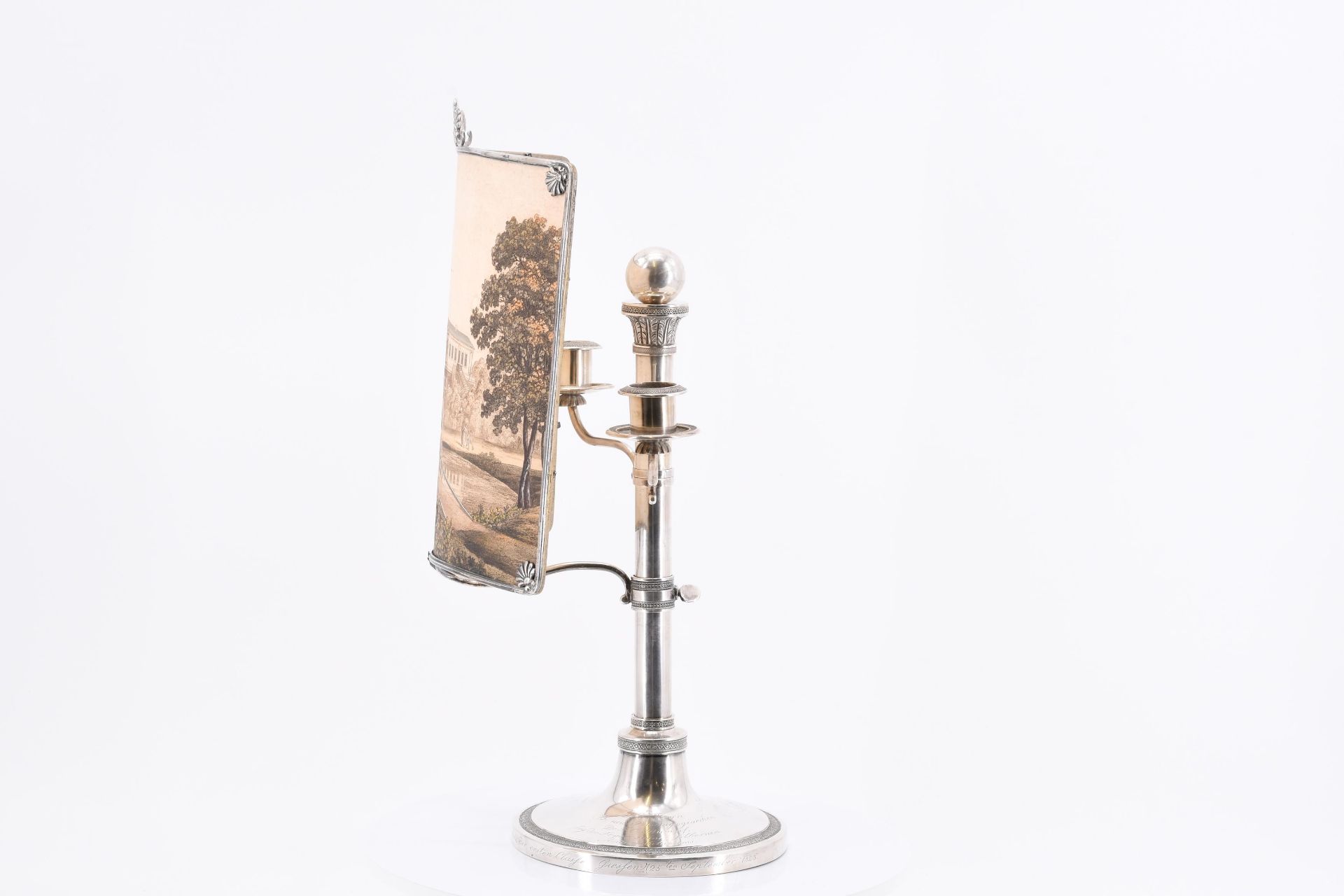 Two-flame candlestick with light shade - Image 3 of 8