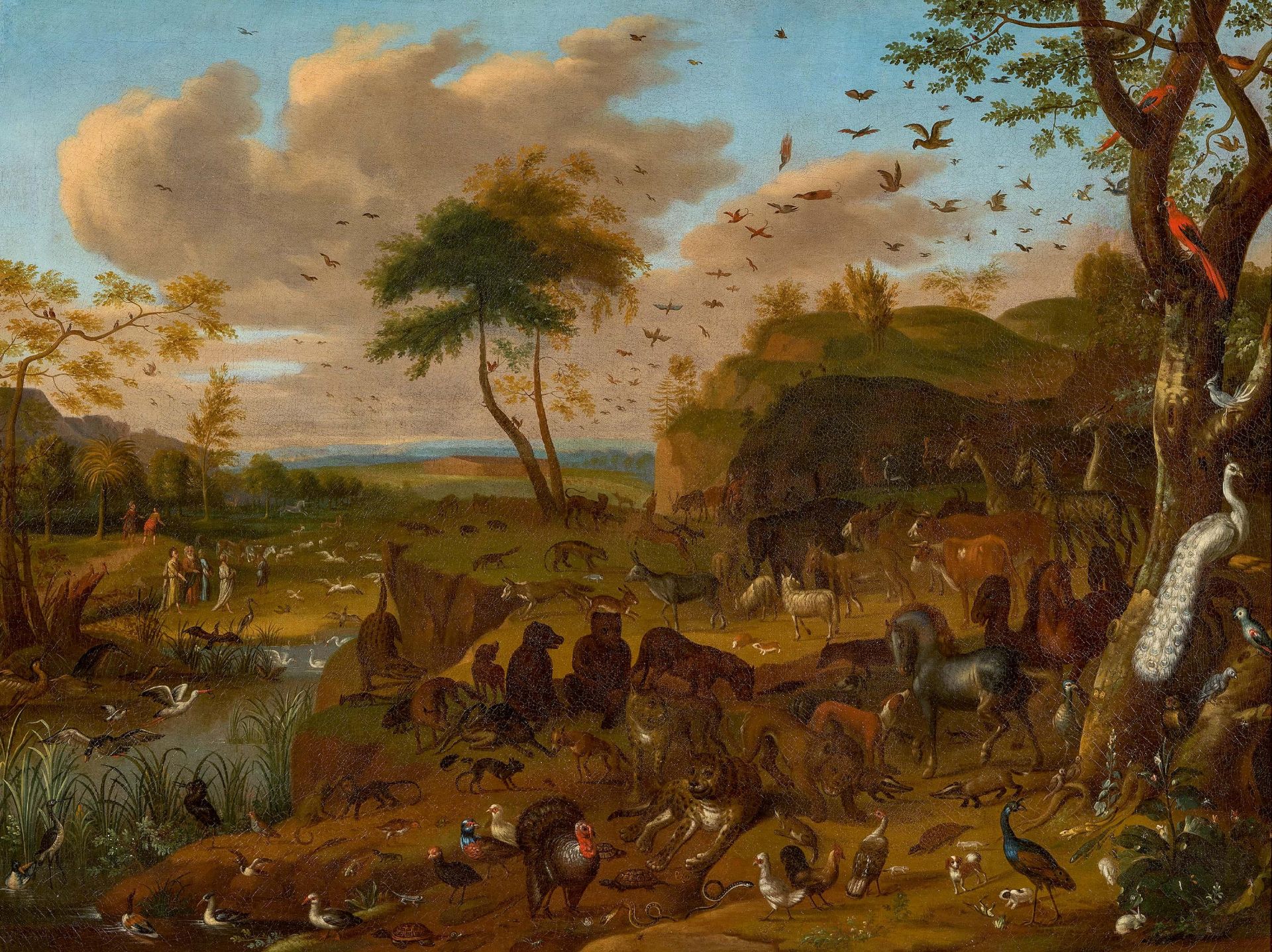 Jacob Bouttats. Animals Moving into Noah's Ark