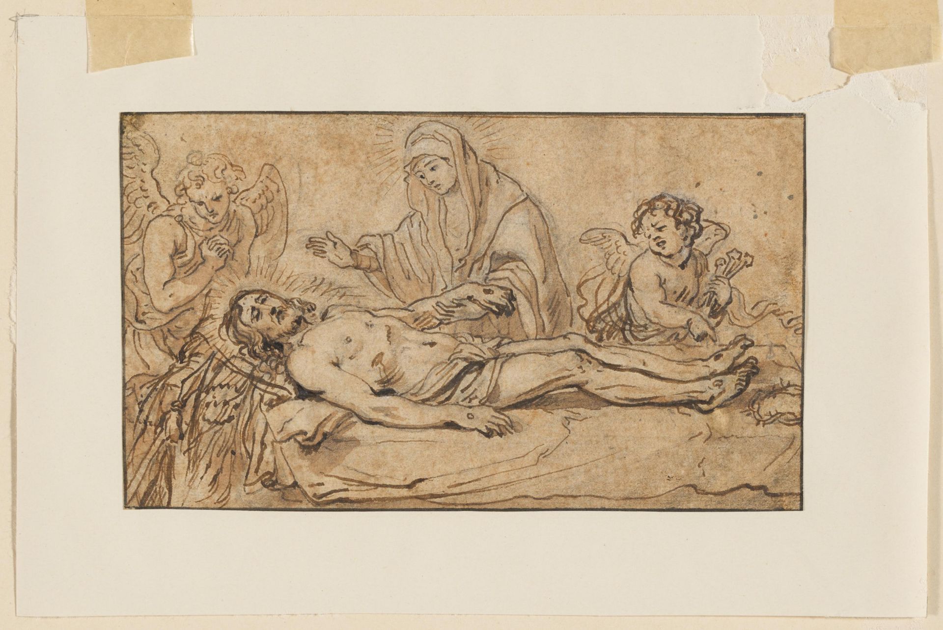 Flemish School. The Lamentation of Christ - Image 2 of 3