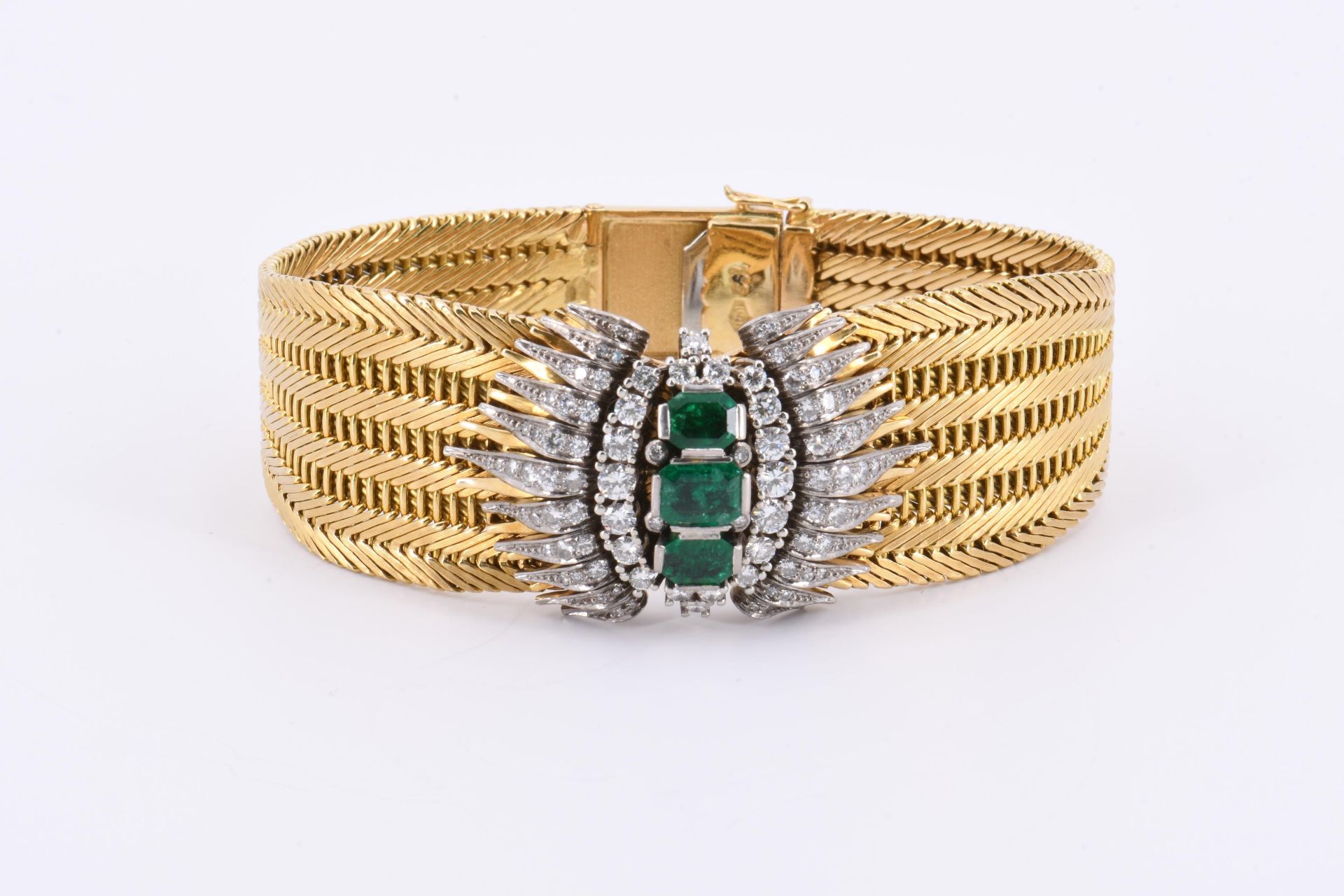 Emerald Diamond Bracelet - Image 2 of 4