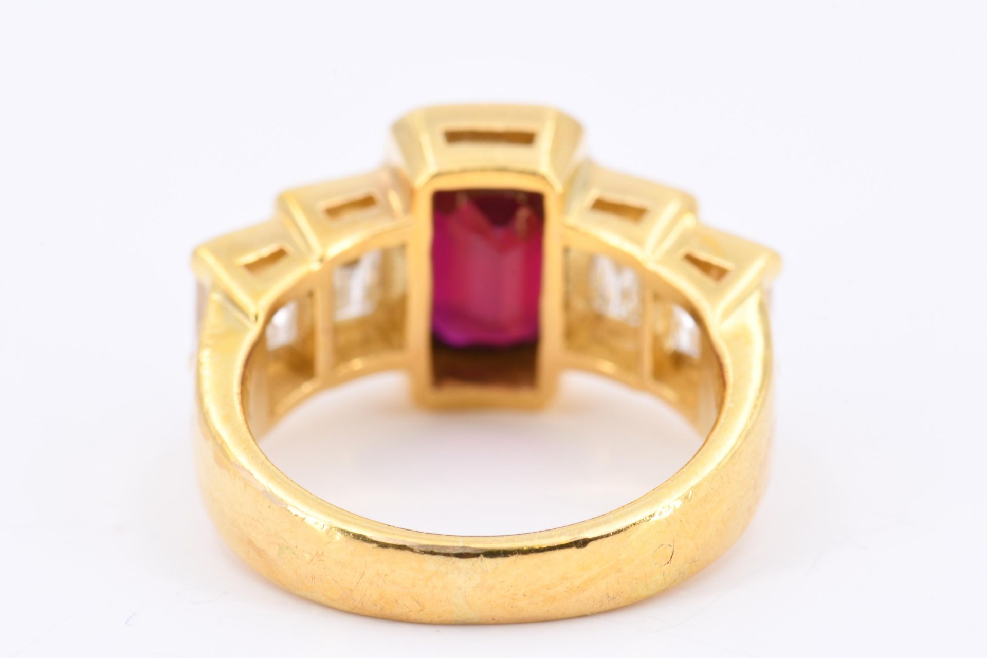 Ruby Diamond Set: Ring and Earrings - Image 8 of 12