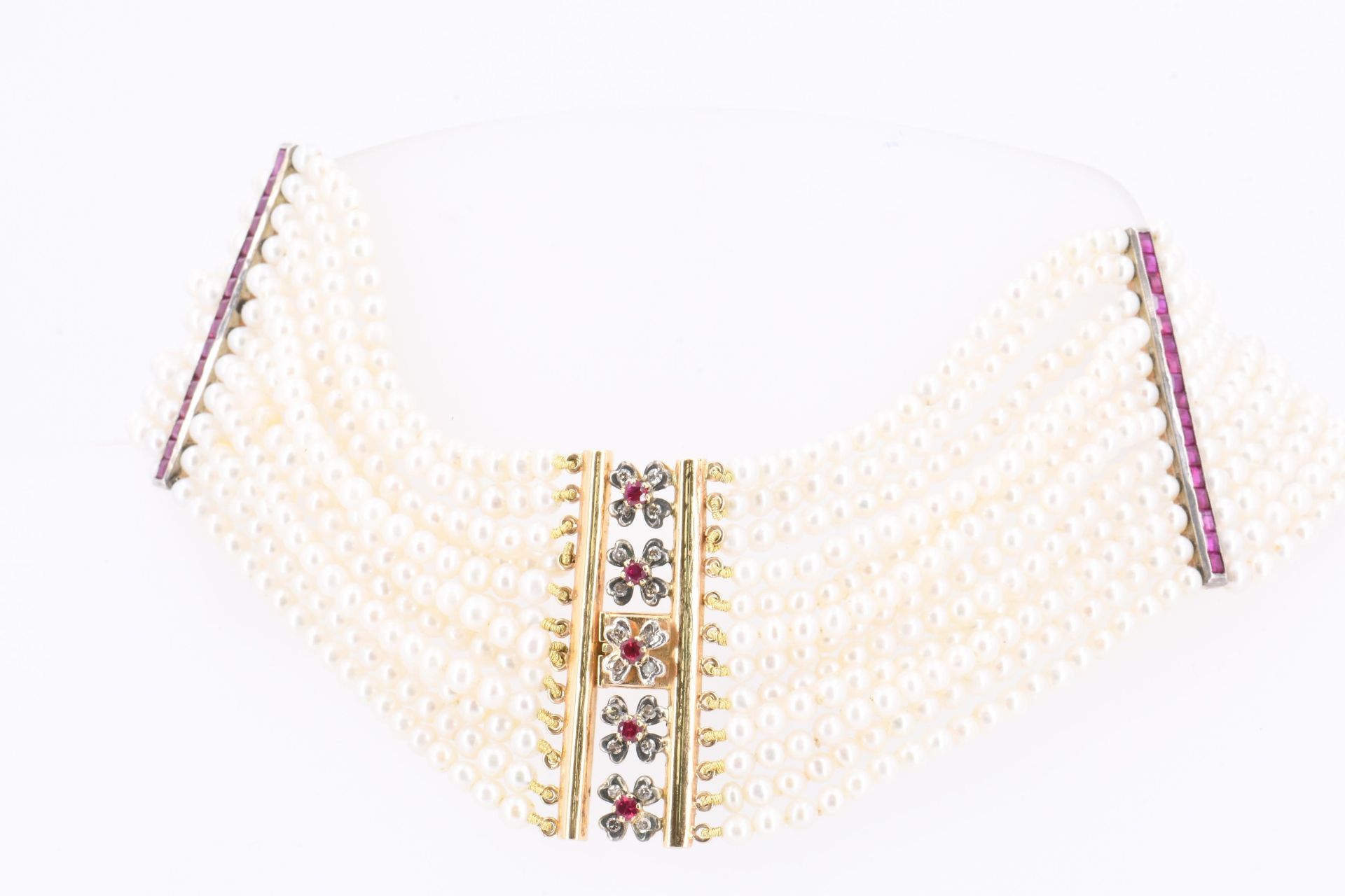 Seed Pearl Collier de Chien - Image 4 of 4