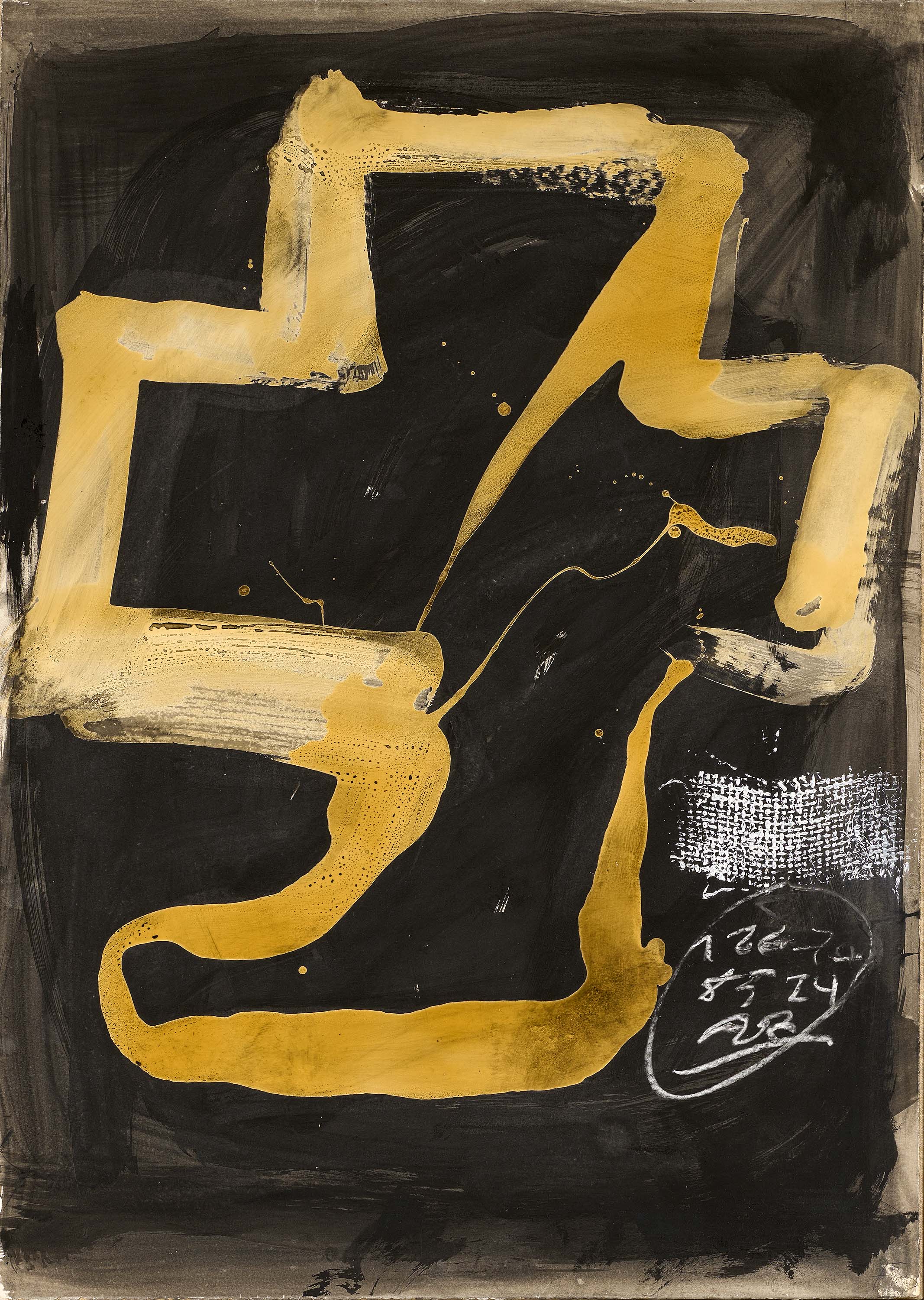 Antoni Tàpies: "Personnage assis" (Variation XI)