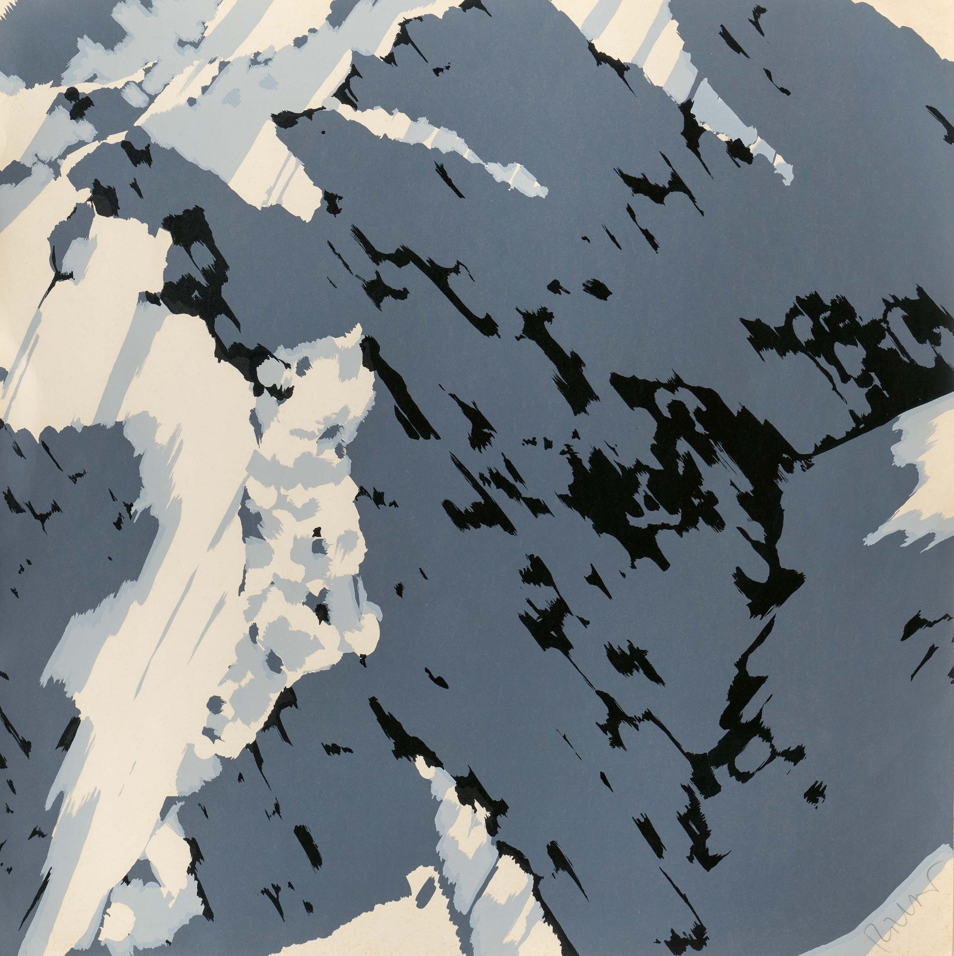 Gerhard Richter: Schweizer Alpen I (A1)