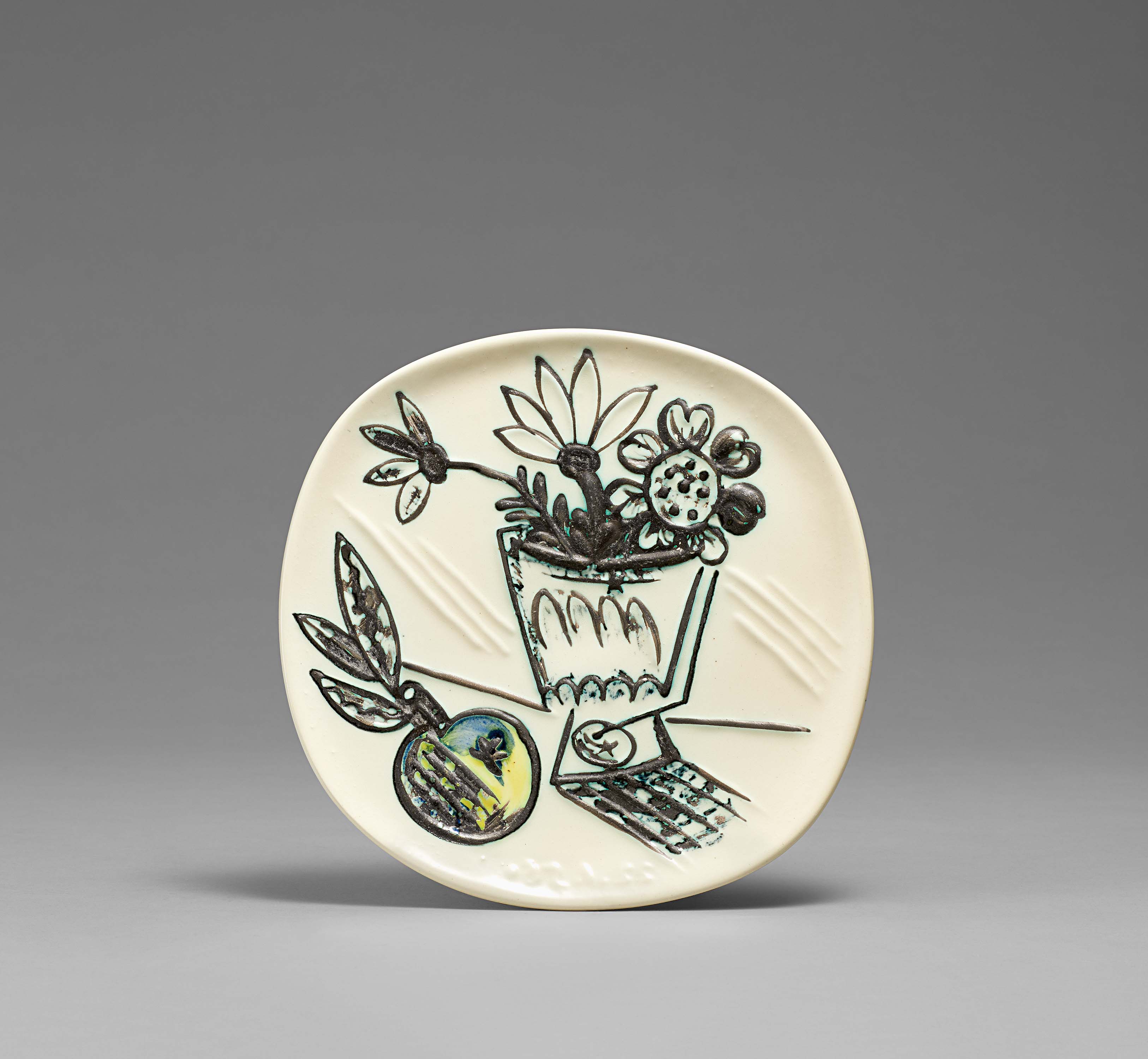 Pablo Picasso Ceramics: Bunch with apple