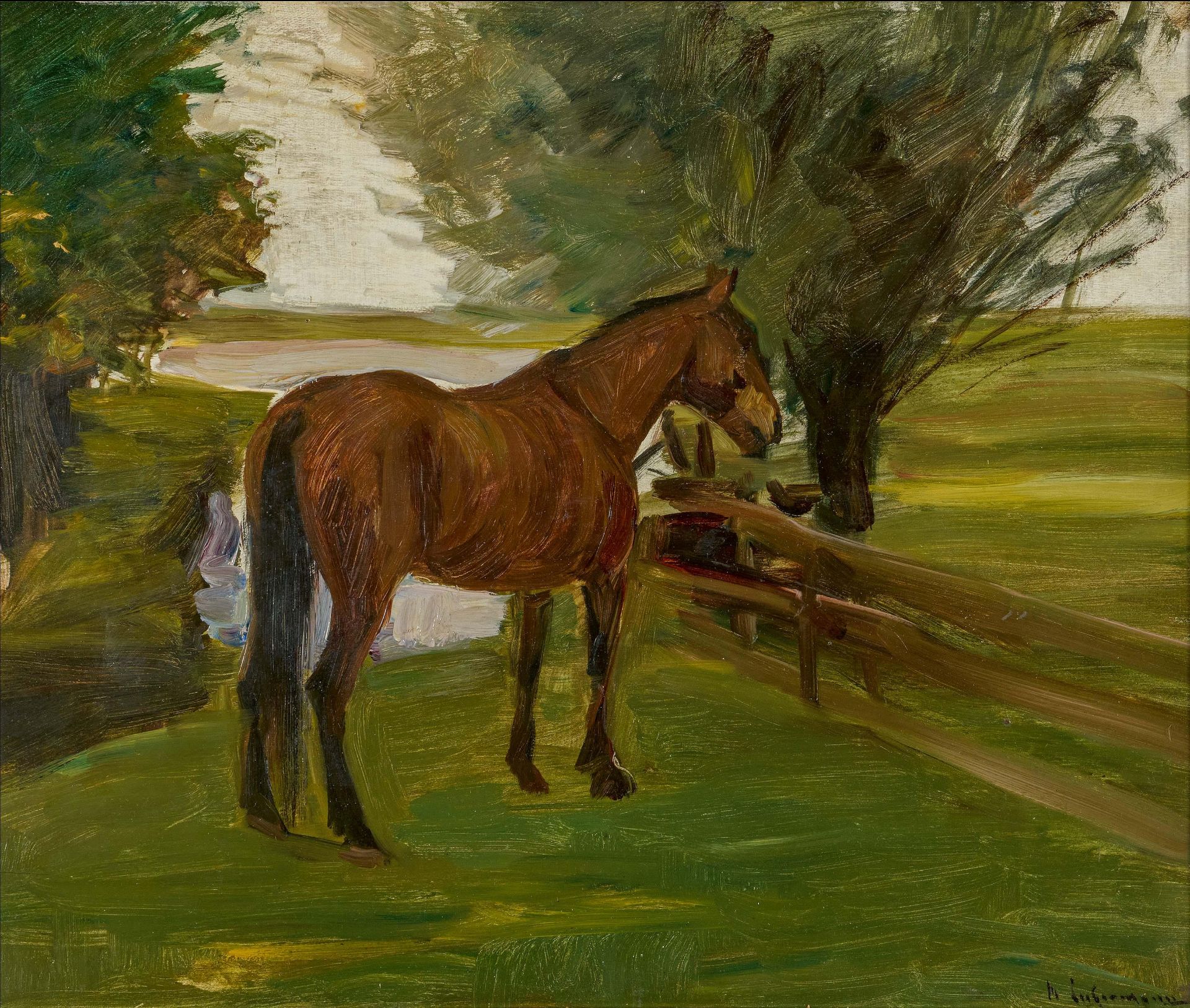 Max Liebermann: Pferd auf der Weide