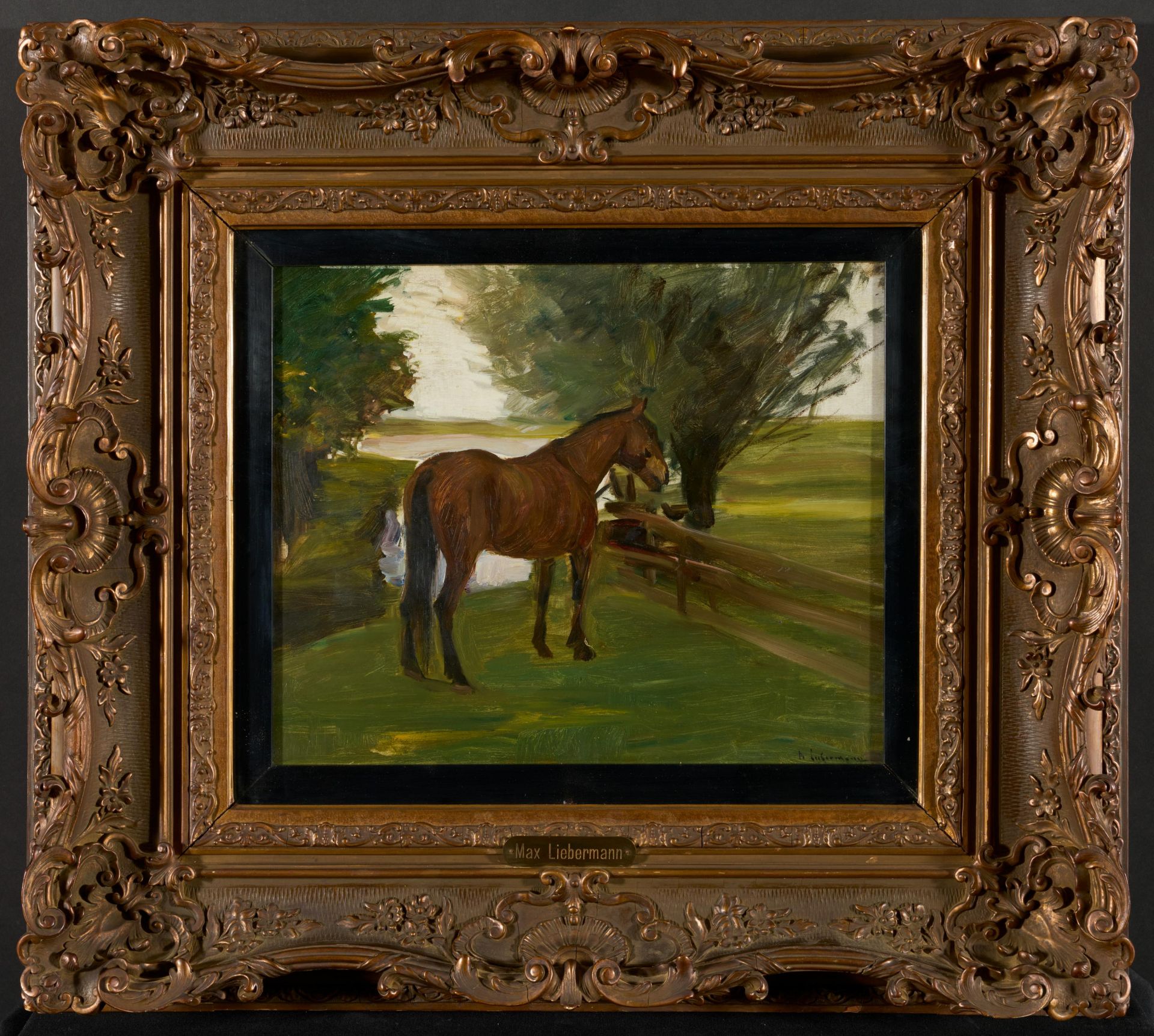 Max Liebermann: Pferd auf der Weide - Image 2 of 4