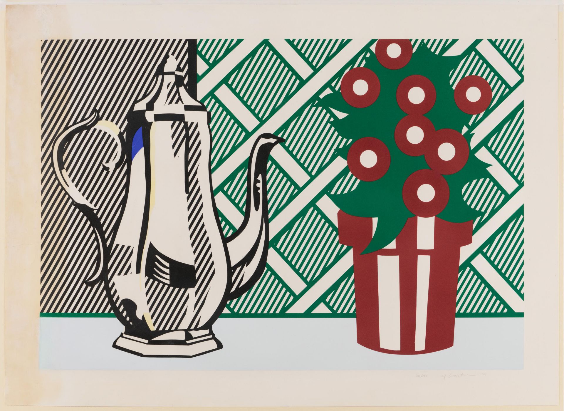 Roy Lichtenstein: Still Life with Pitcher and Flowers - Image 2 of 3