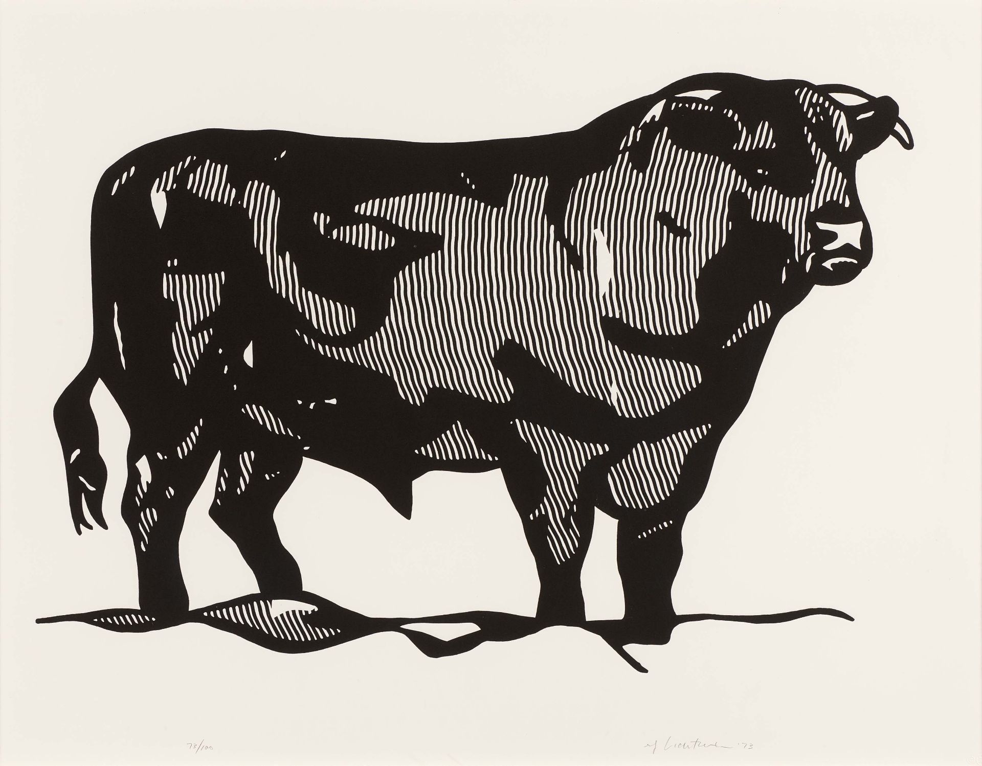 Roy Lichtenstein: Bull I (Bull Profile Series)