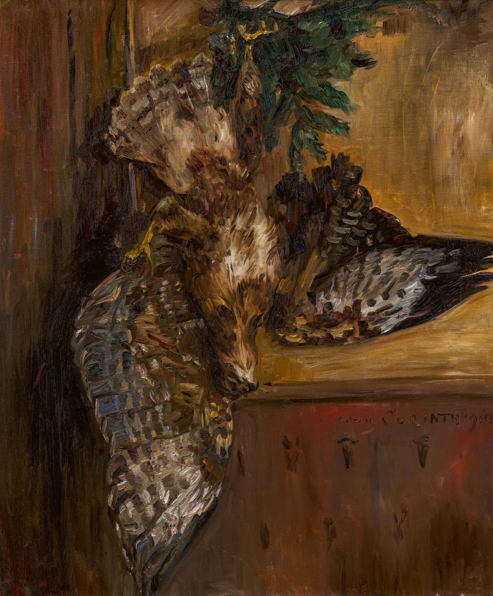 Lovis Corinth: Jagdstillleben mit Bussard