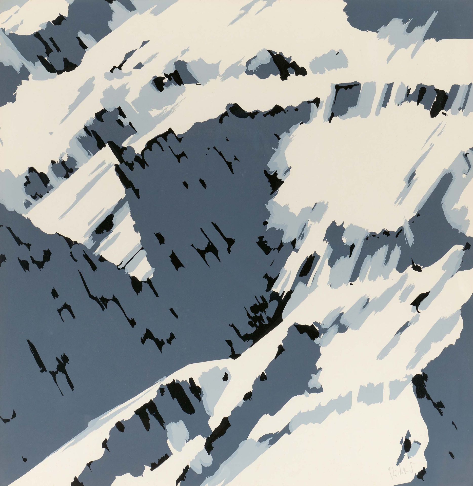 Gerhard Richter: Schweizer Alpen I (B2)