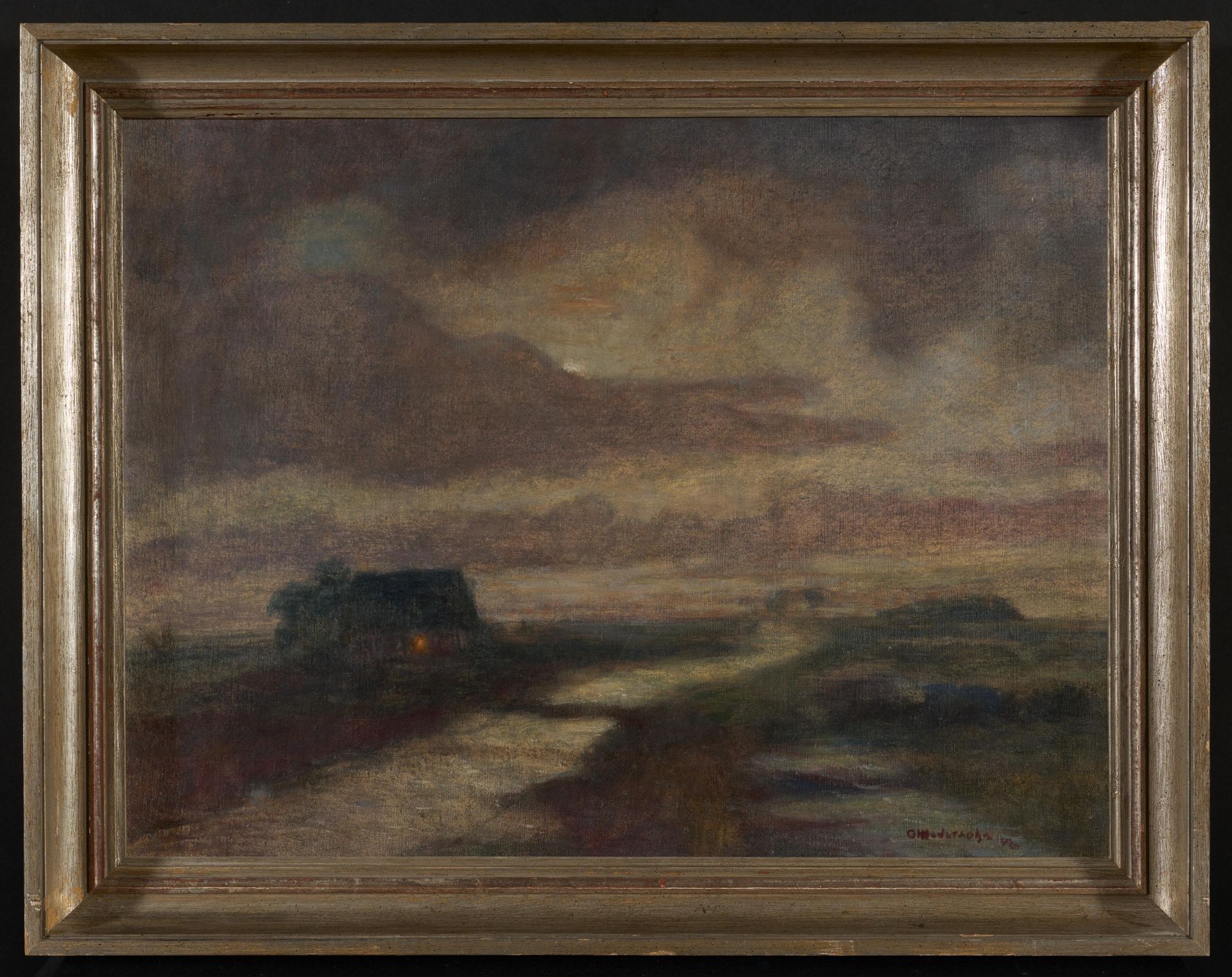 Otto Modersohn: Mondnacht im Moor - Image 2 of 4