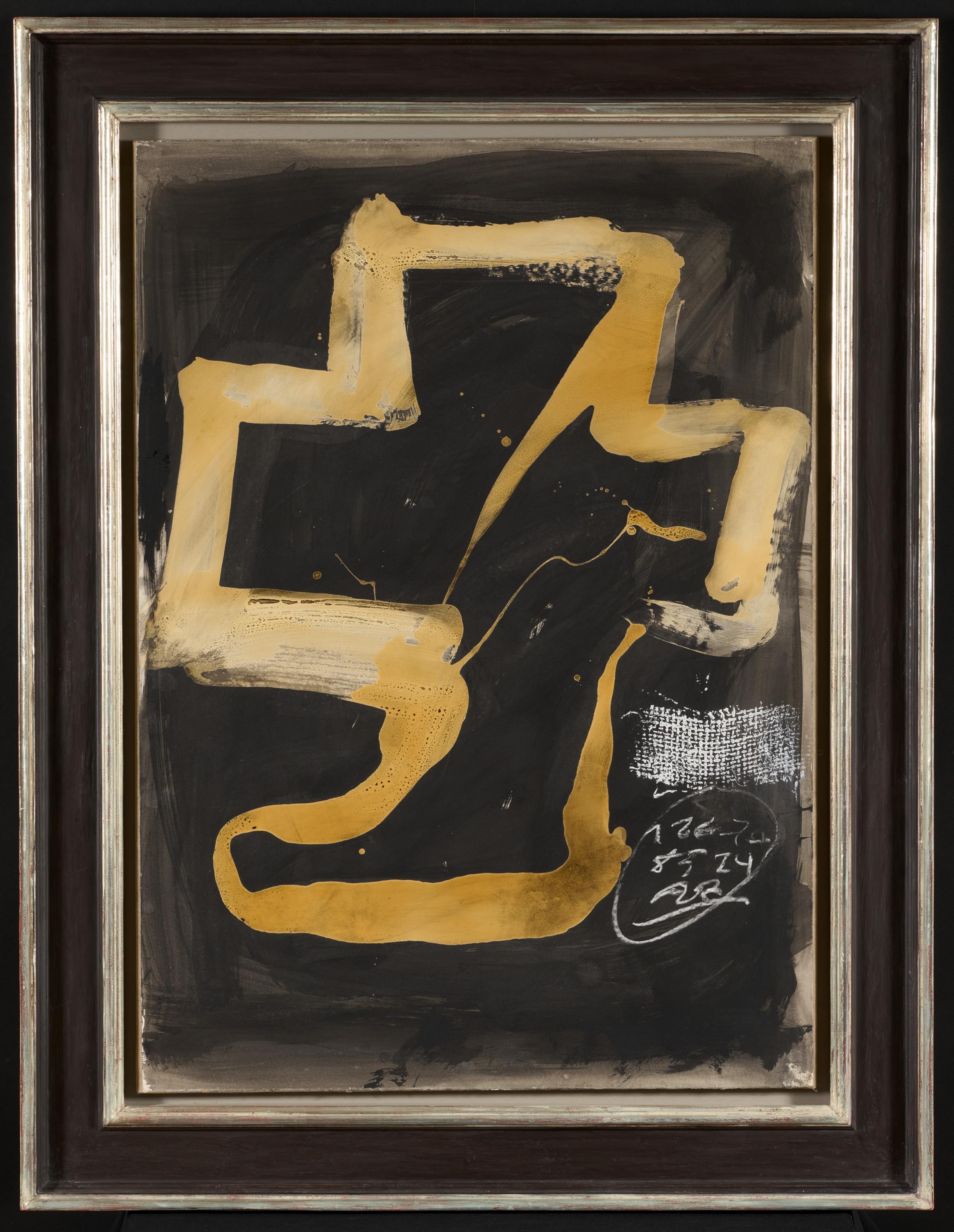 Antoni Tàpies: "Personnage assis" (Variation XI) - Image 2 of 4