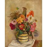 Karl Hofer: Blumenstillleben (Sommerblumen in einer Vase)