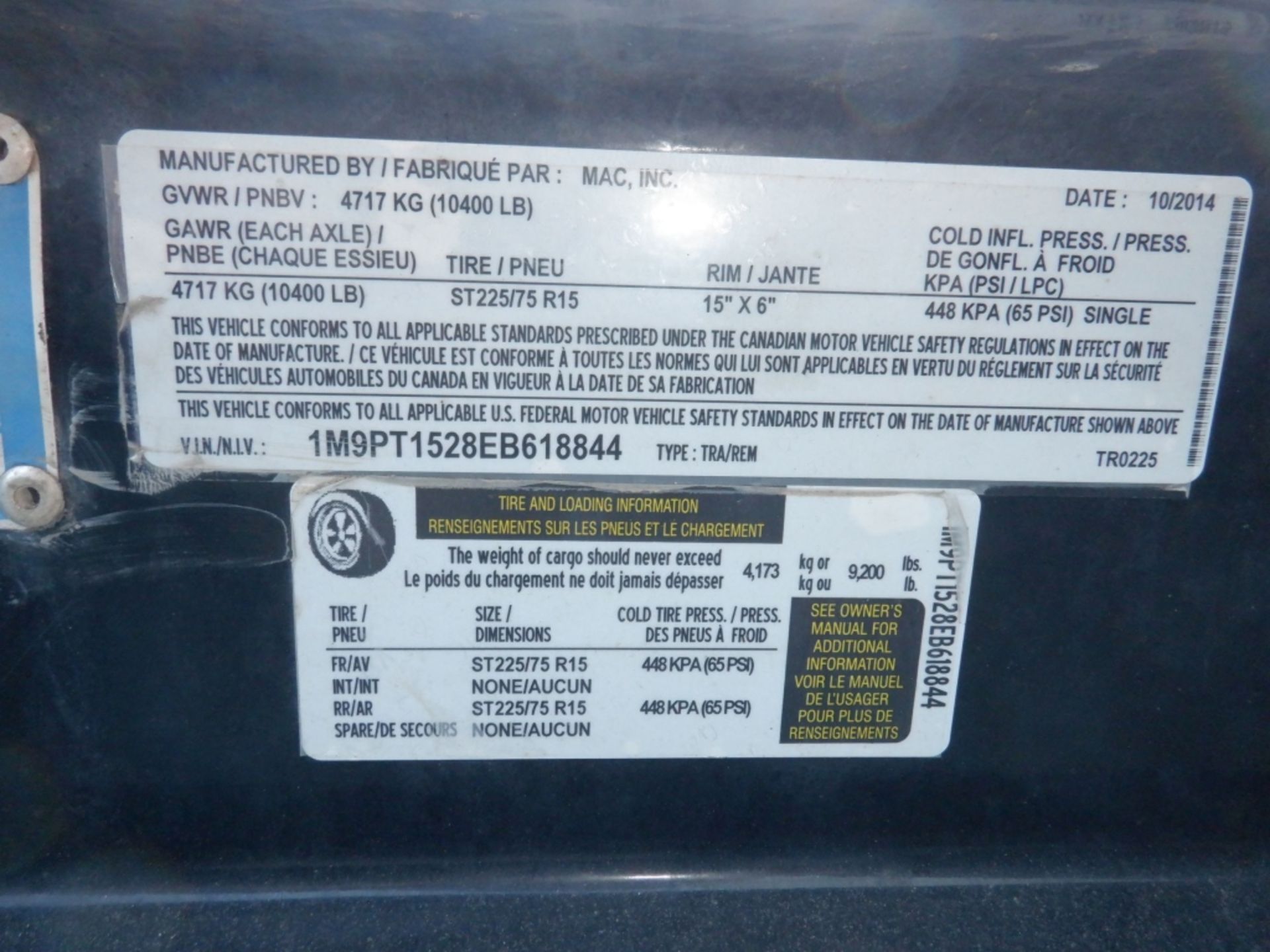 2014 HiPower Airgas HRJW145T6 96 KVA Generator, - Image 13 of 13