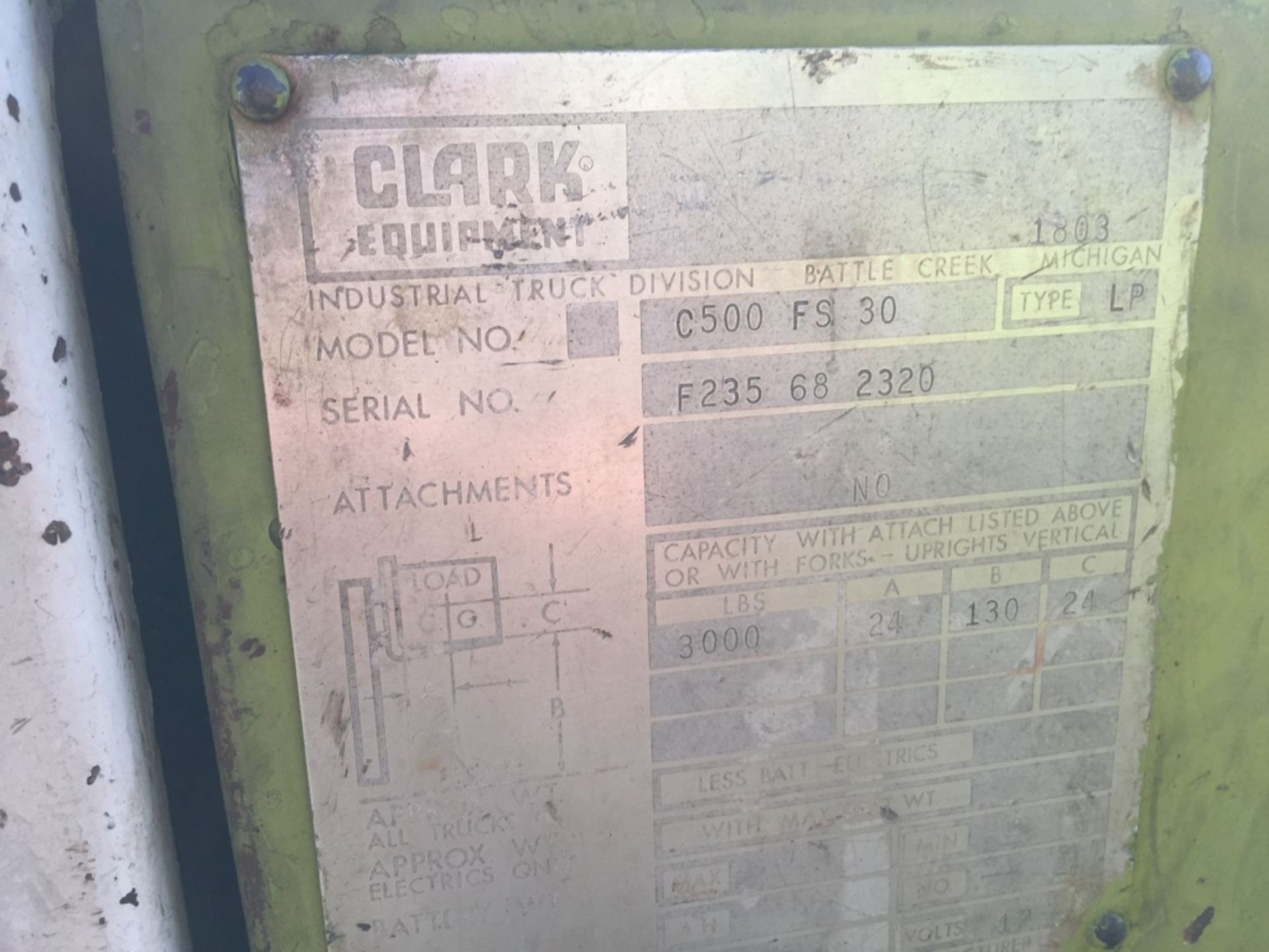 Clark Forklift, - Image 21 of 21