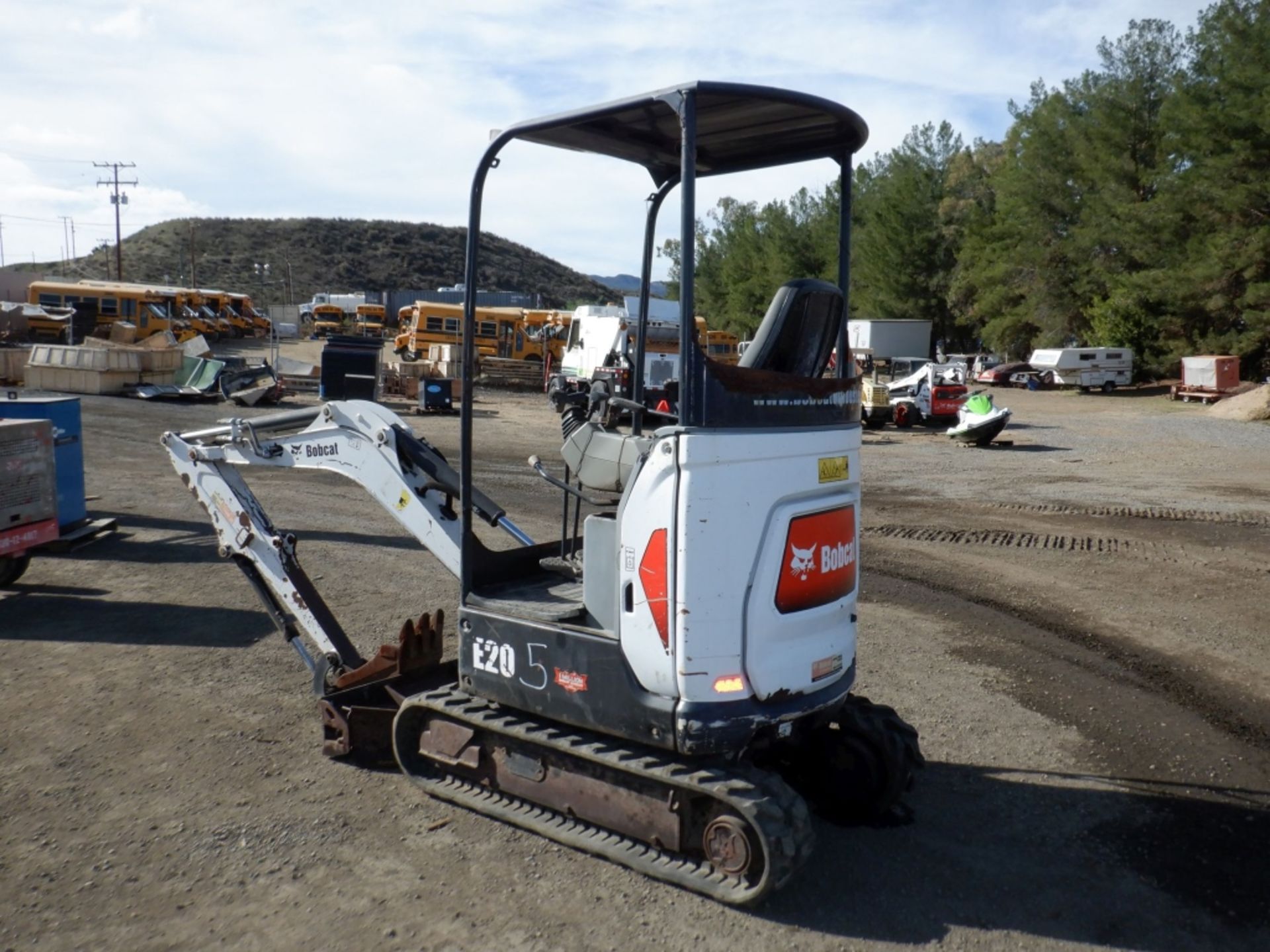 2015 Bobcat E20 Mini Excavator, - Image 5 of 30