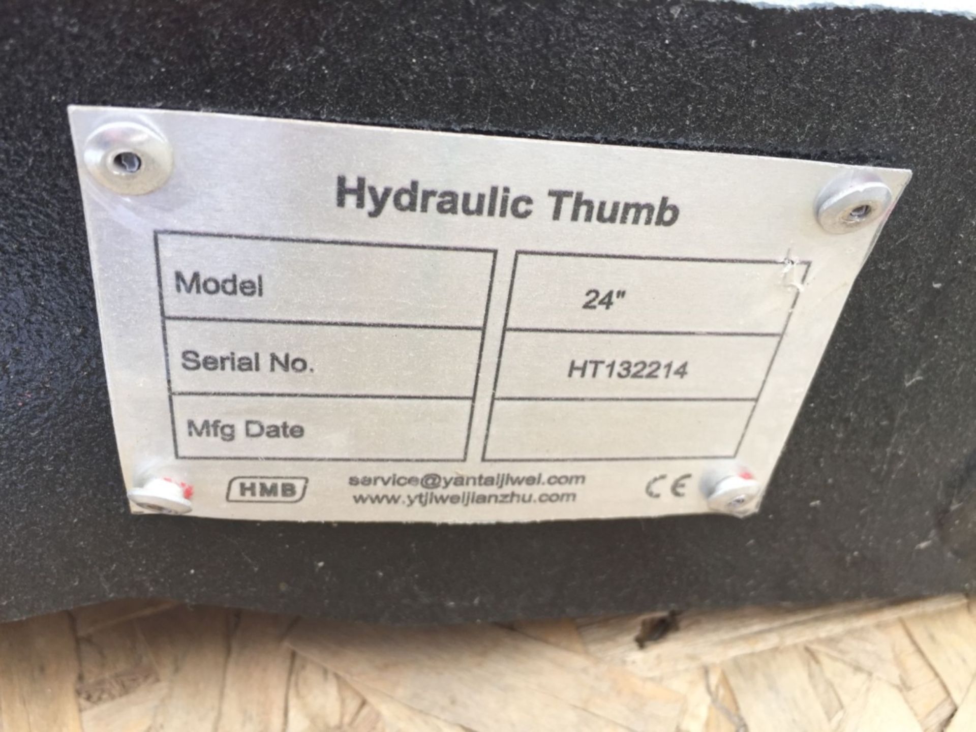 Unused 2021 Hanmen HMB 24" Hydraulic Thumb - Image 3 of 3