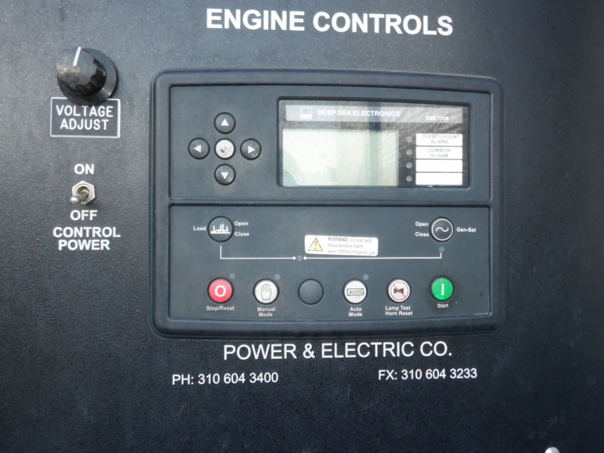 2011 Power & Electric TAD722GE-431PSL6208 Genset, - Image 16 of 20