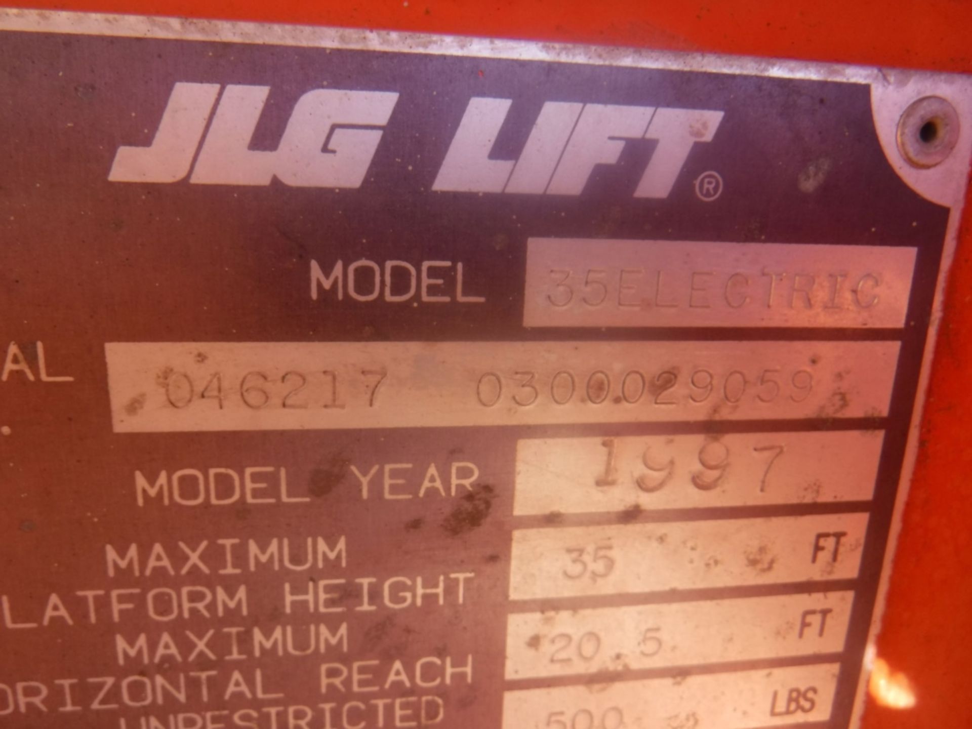 JLG 35 Articulated Boom Lift, - Image 25 of 25