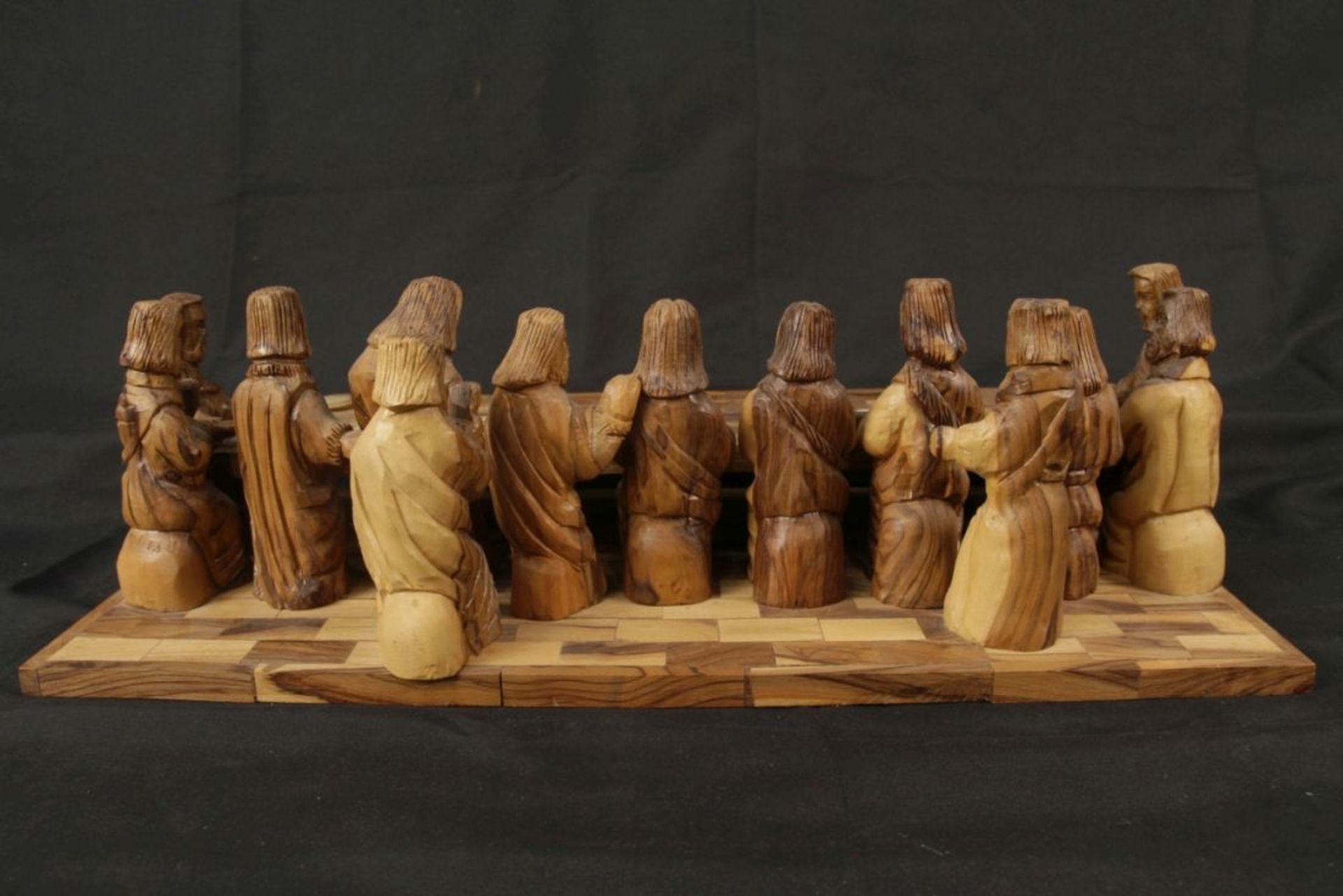 Holzschnitzarbeit Jesus mit 12 Aposteln - Bild 4 aus 4
