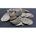 Für den Tierschutzverein Gifhorn: Konvolut Alte Silbermünzen Dt. Reich, 58 Stück, ca. 235g
