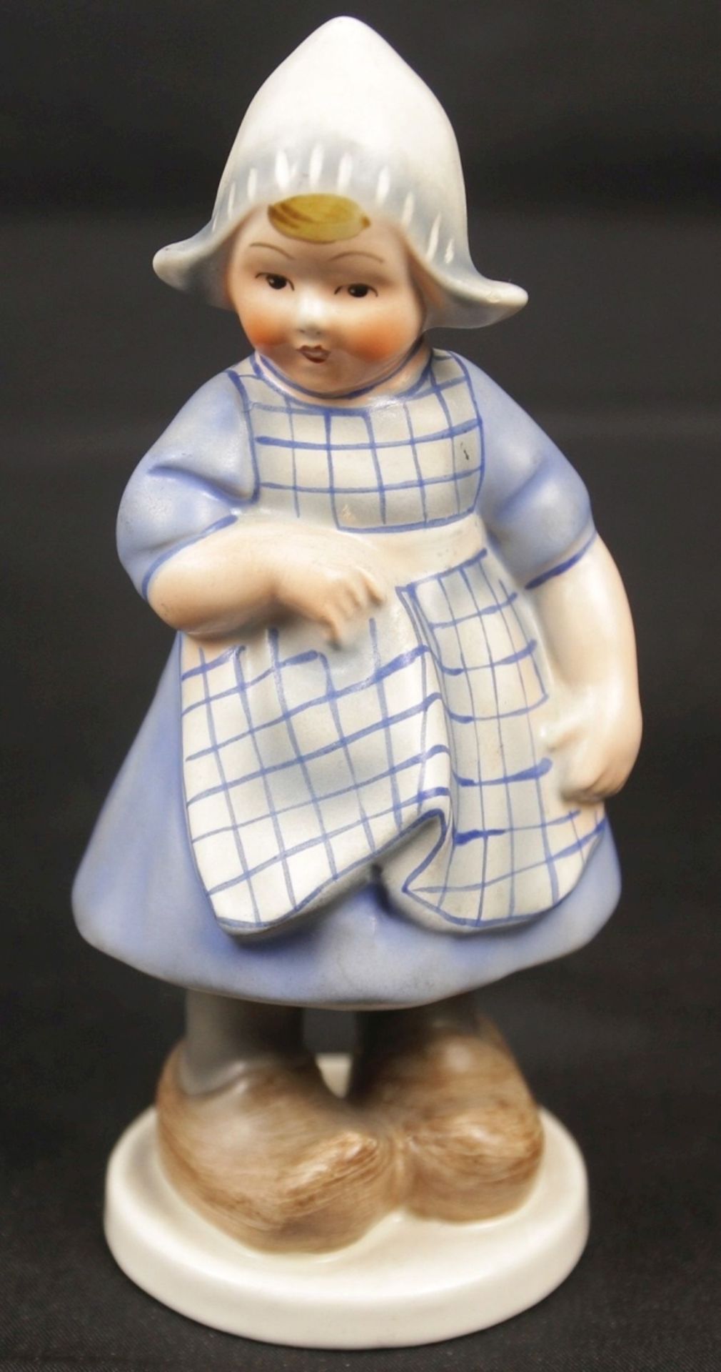 Zauberhafte alte Figur Holländisches Mädchen Vitrinenobjekt