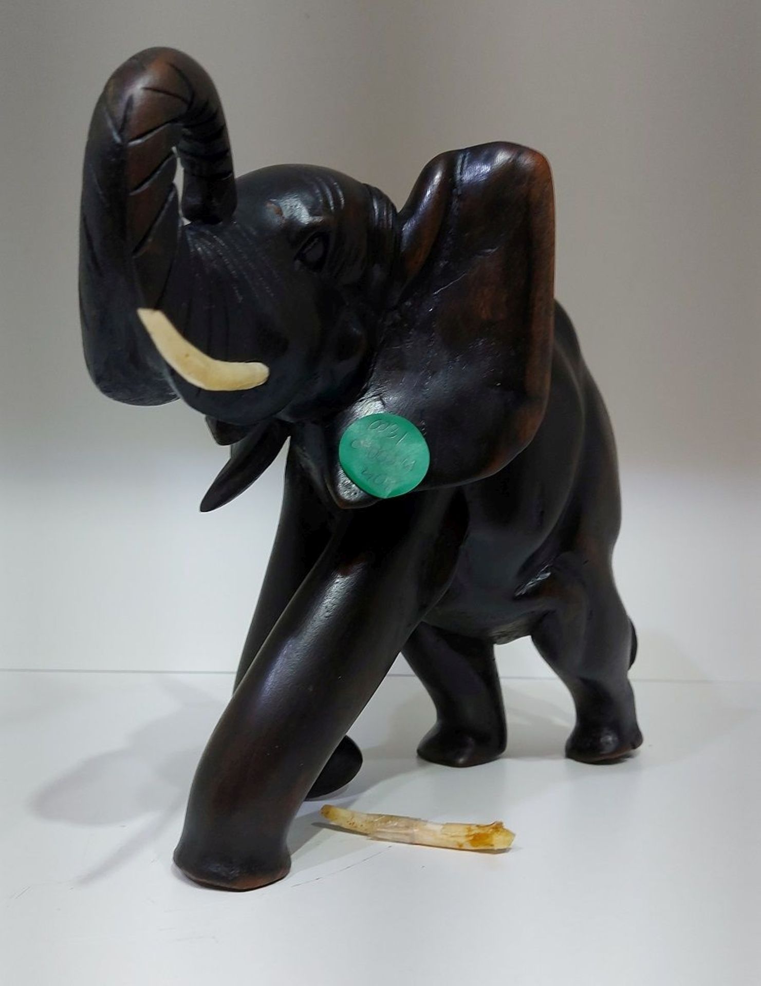 Aus Kapitänsnachlass: XL Teakholz Elefant Glückselefant - Image 4 of 4