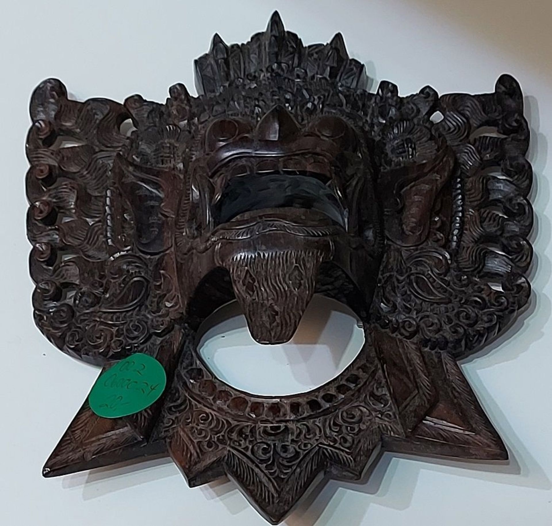 Schöne alte chin. Holz Maske, Drachenmaske - Bild 8 aus 8